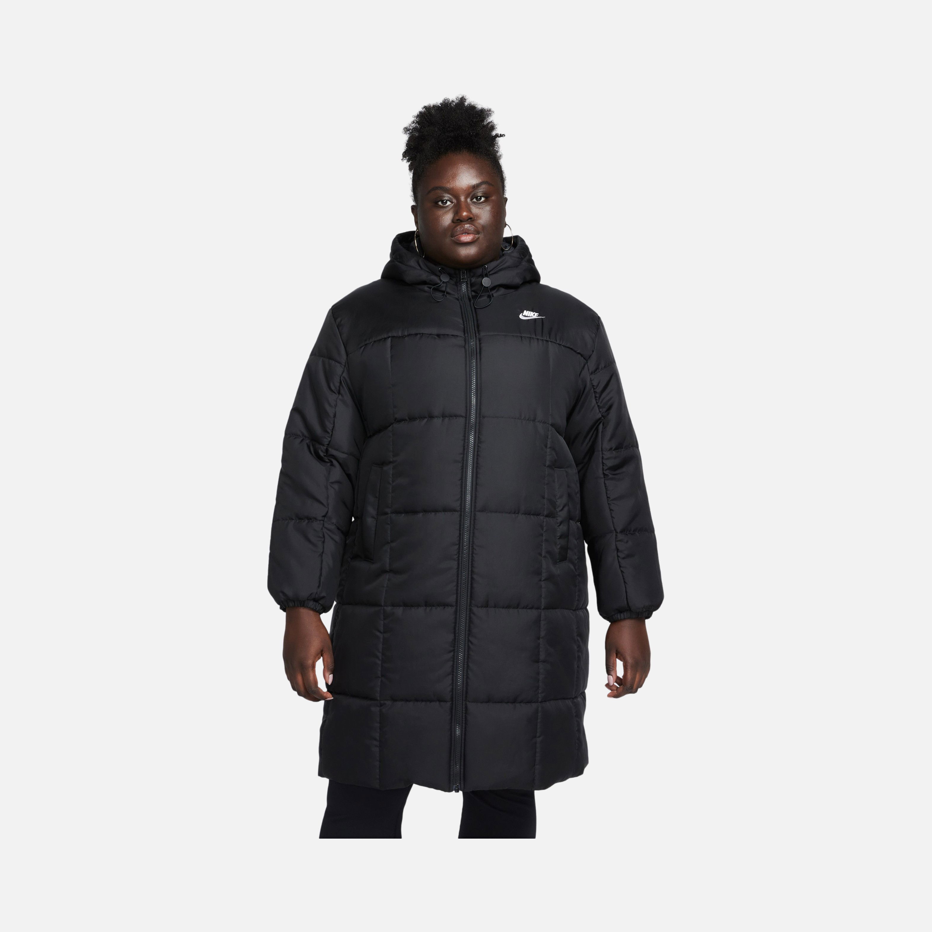 Nike Sportswear Classics Therma-Fit Full-Zip Hoodie (Plus Size) Kadın Parka