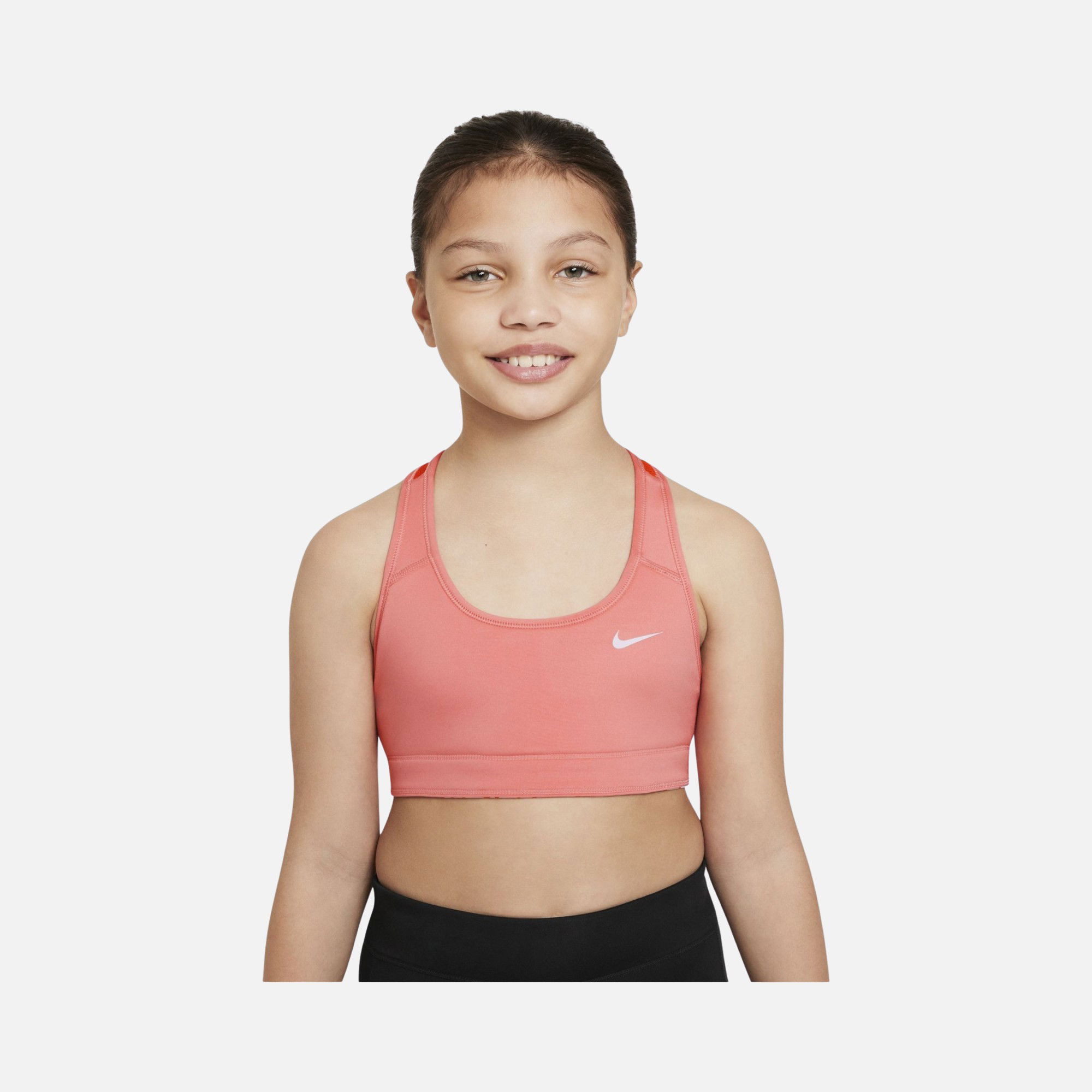 Nike Dri-Fit Swoosh Animal Printed Reversible Light Support (Girls') Çocuk Bra
