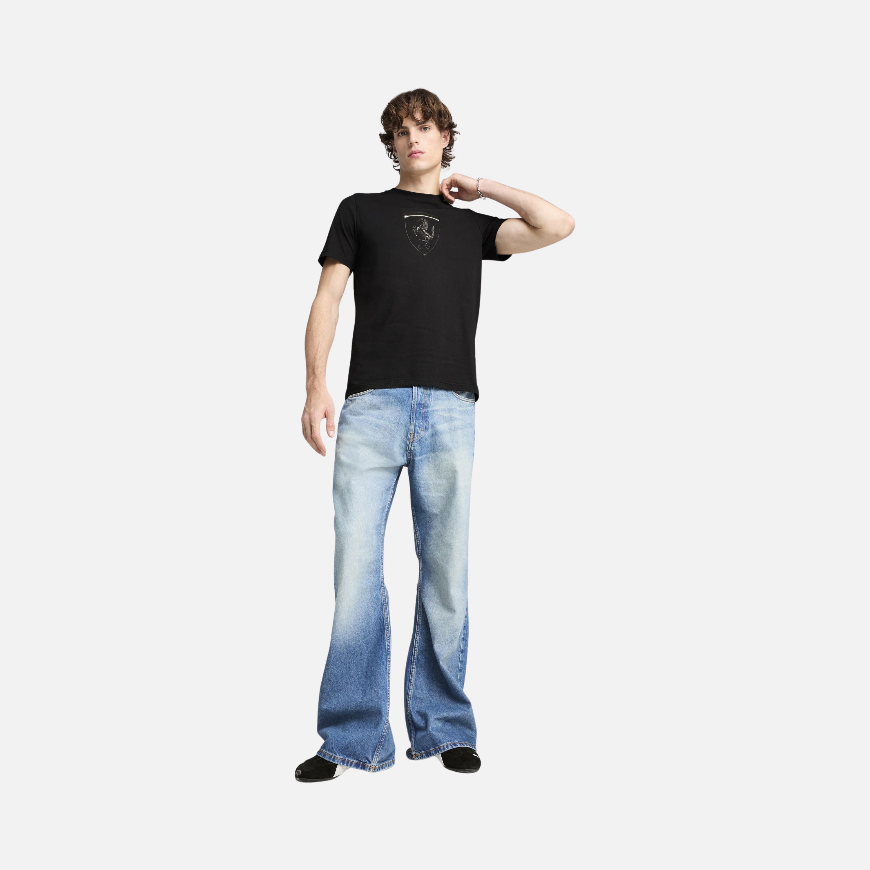 Puma Scuderia Ferrari Race Tonal Big Shield Graphic Regular-Fit Short-Sleeve Erkek Tişört