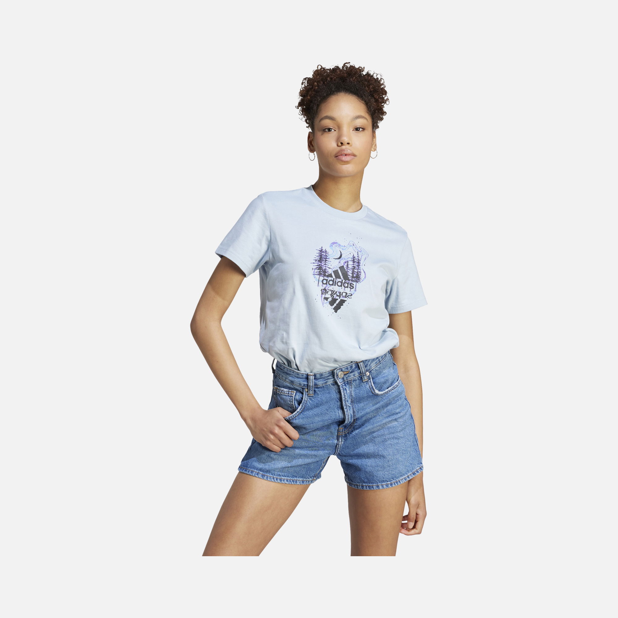 adidas Sportswear Mystic Nature Graphic Short-Sleeve Kadın Tişört