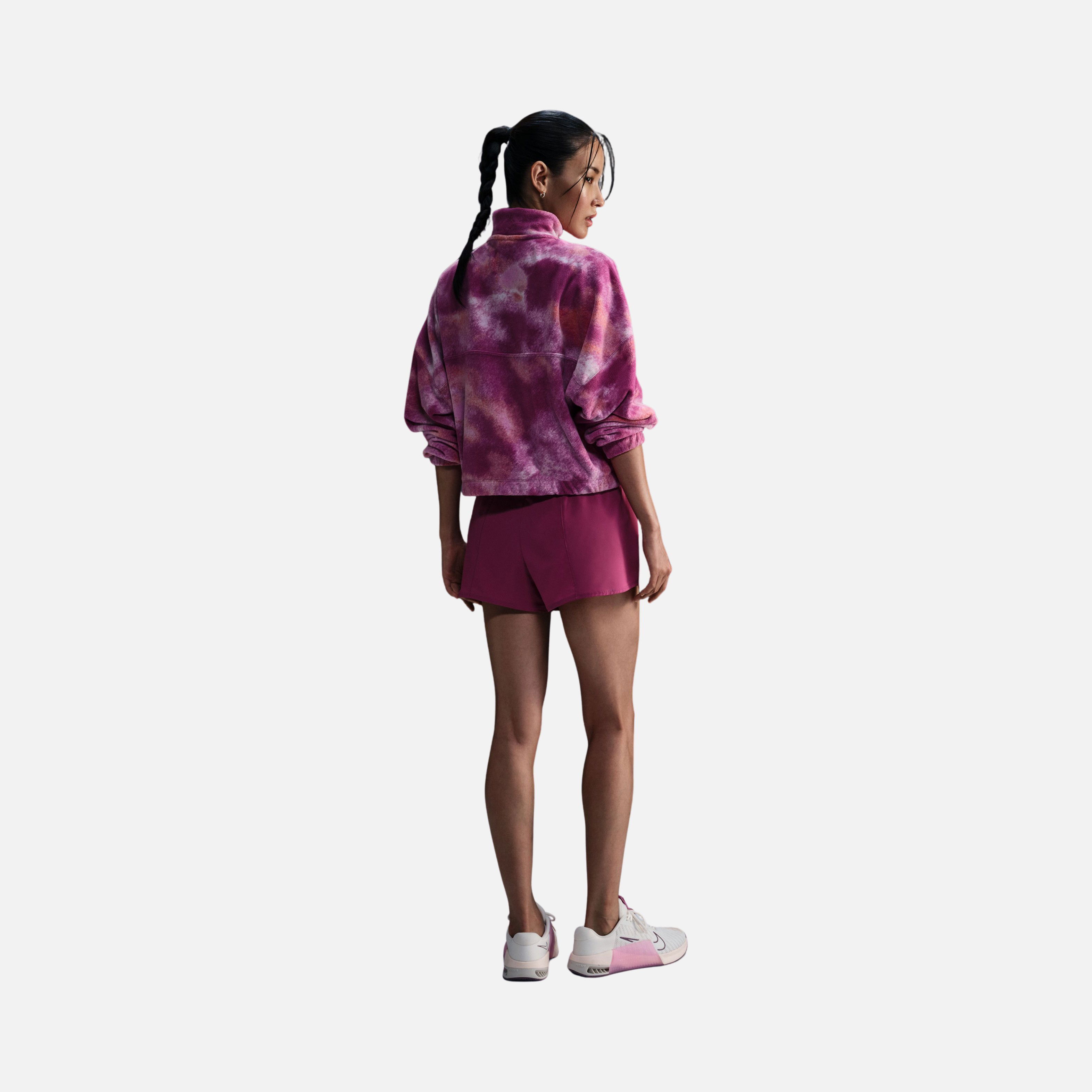 Nike One Top Fleece All Over Printed Half-Zip Kadın Sweatshirt