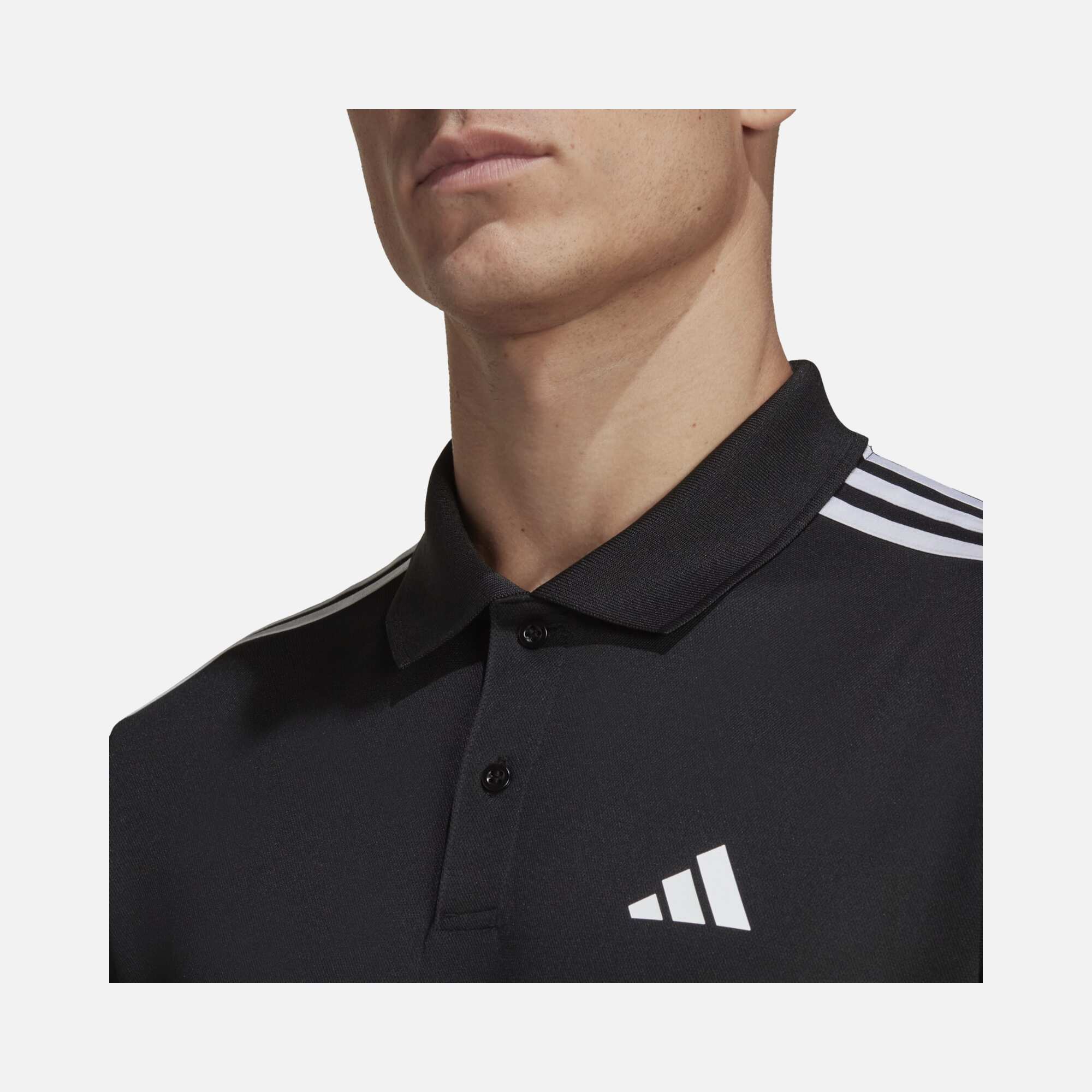 adidas Train Essentials Piqué 3-Stripes Training Polo Short-Sleeve Erkek Tişört