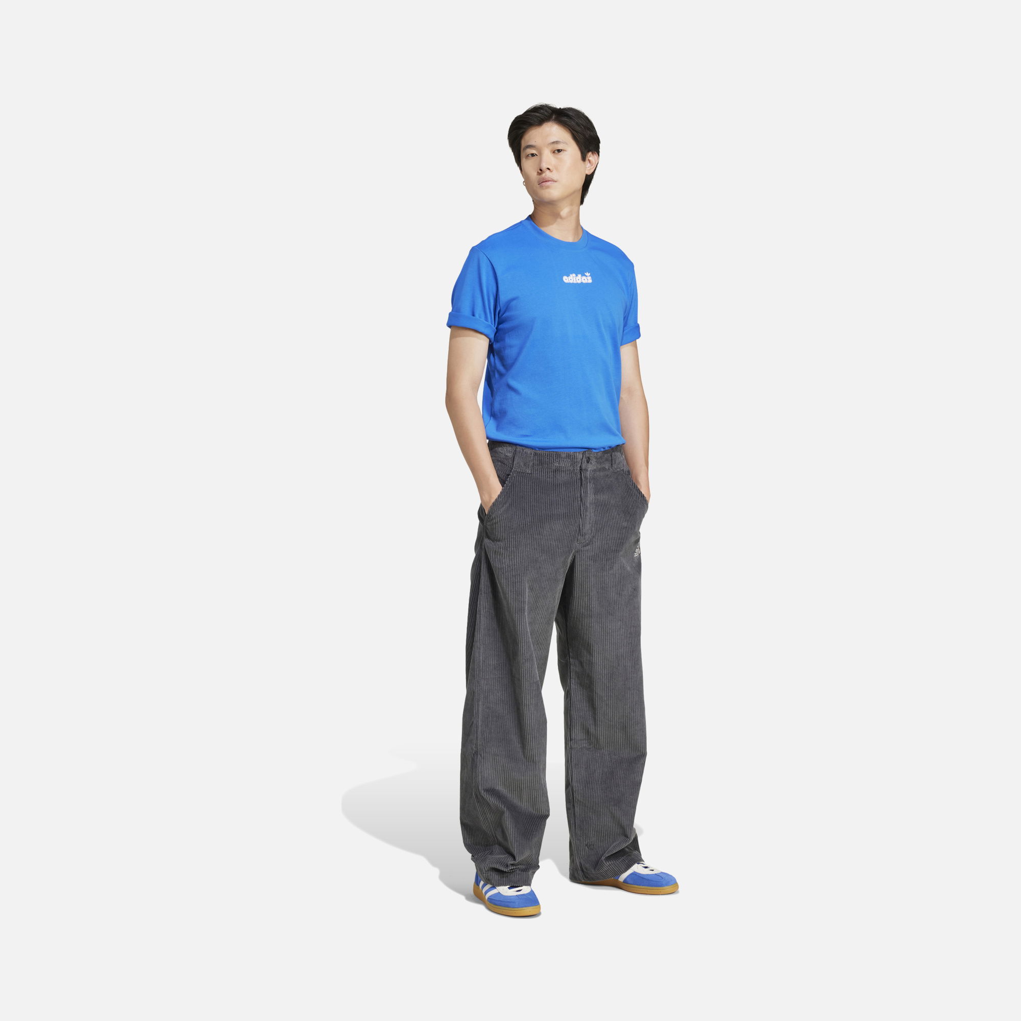 adidas Originals Retro Linear Trefoil Logo Grafix Short-Sleeve Erkek Tişört