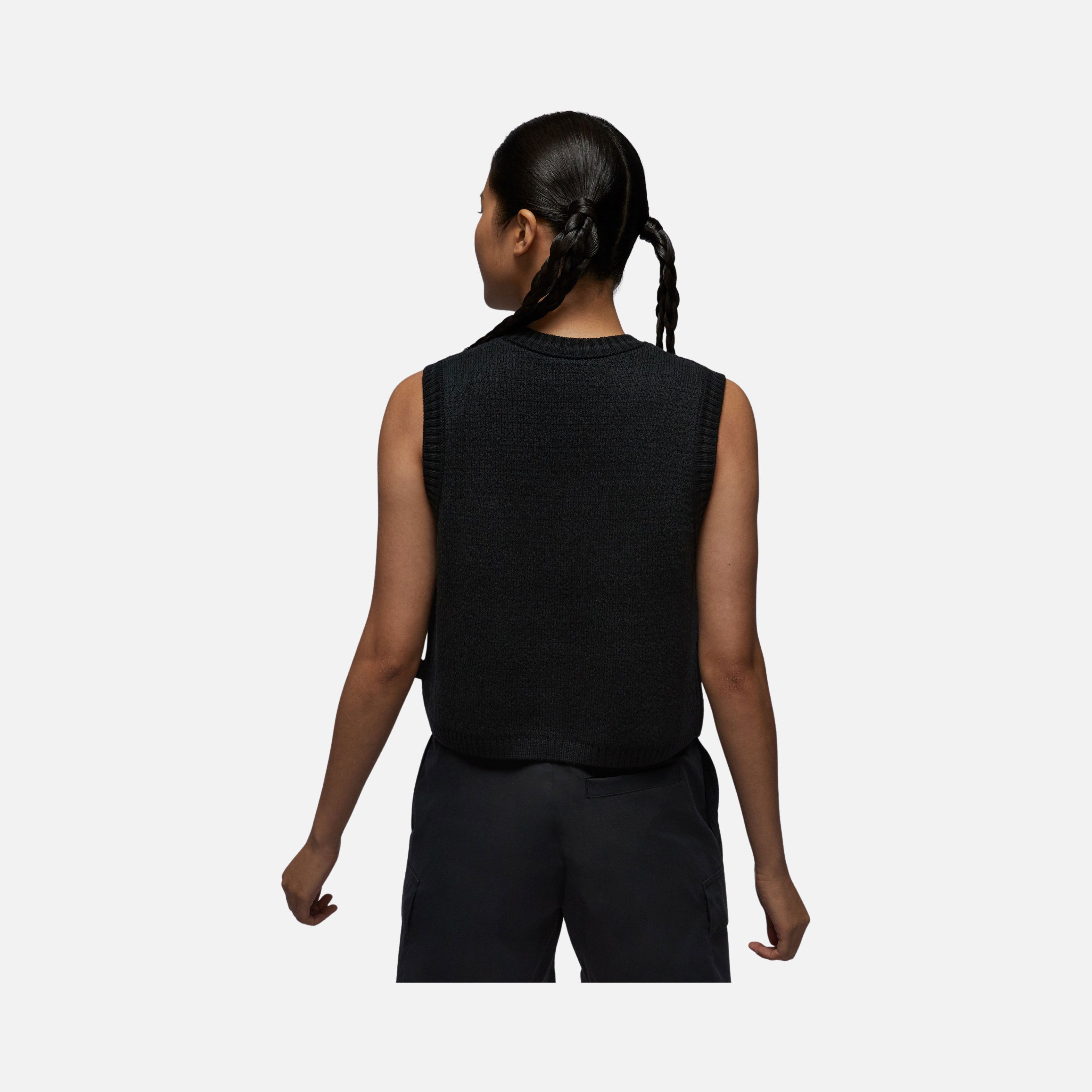 Nike Air Jordan Knit Loose Cut V-Neck Full-Buttoned Kadın Yelek