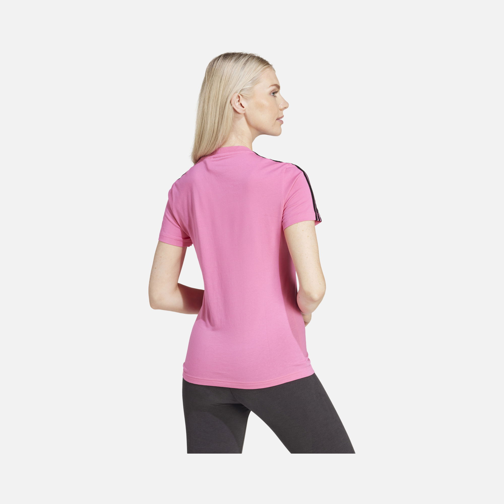 adidas Essentials Slim 3-Stripes Short-Sleeve Kadın Tişört