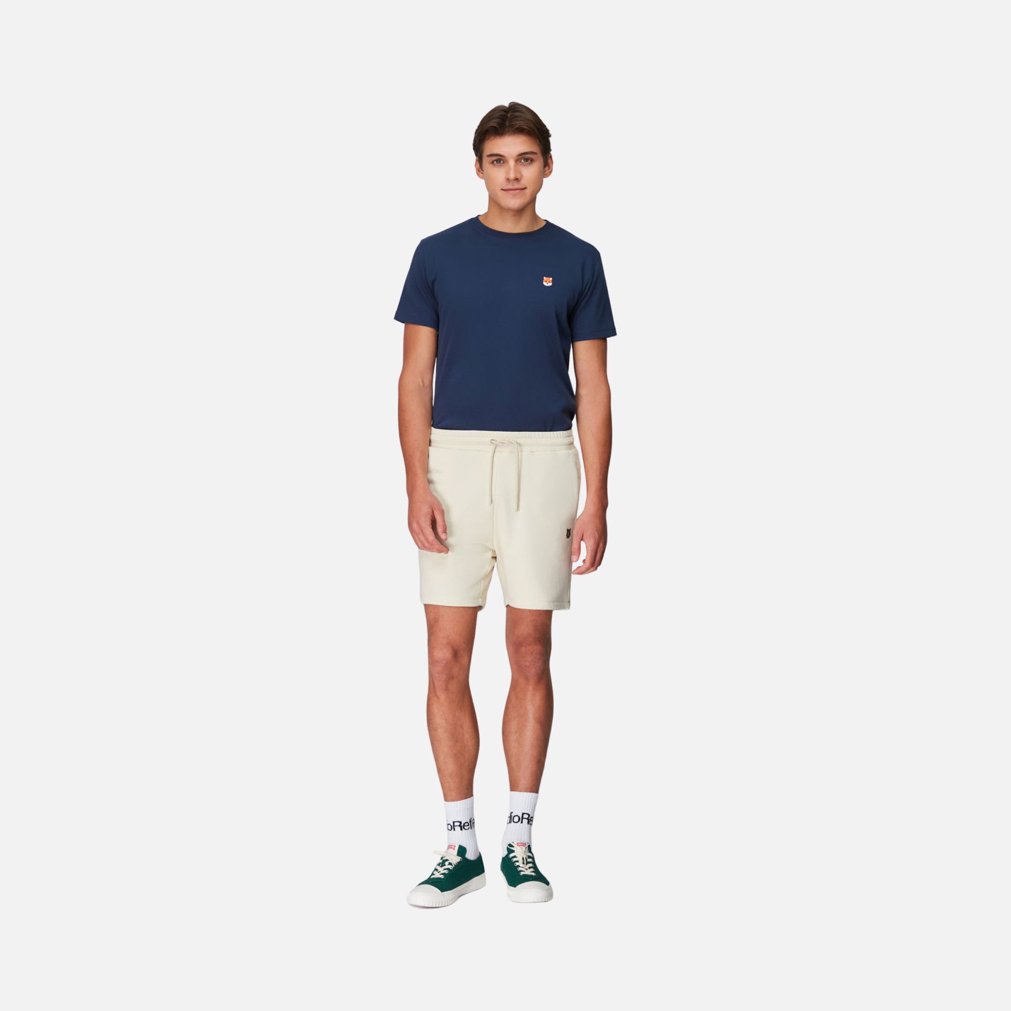WWF Sportswear Bozayı Embroidered Regular-Fit Erkek Şort