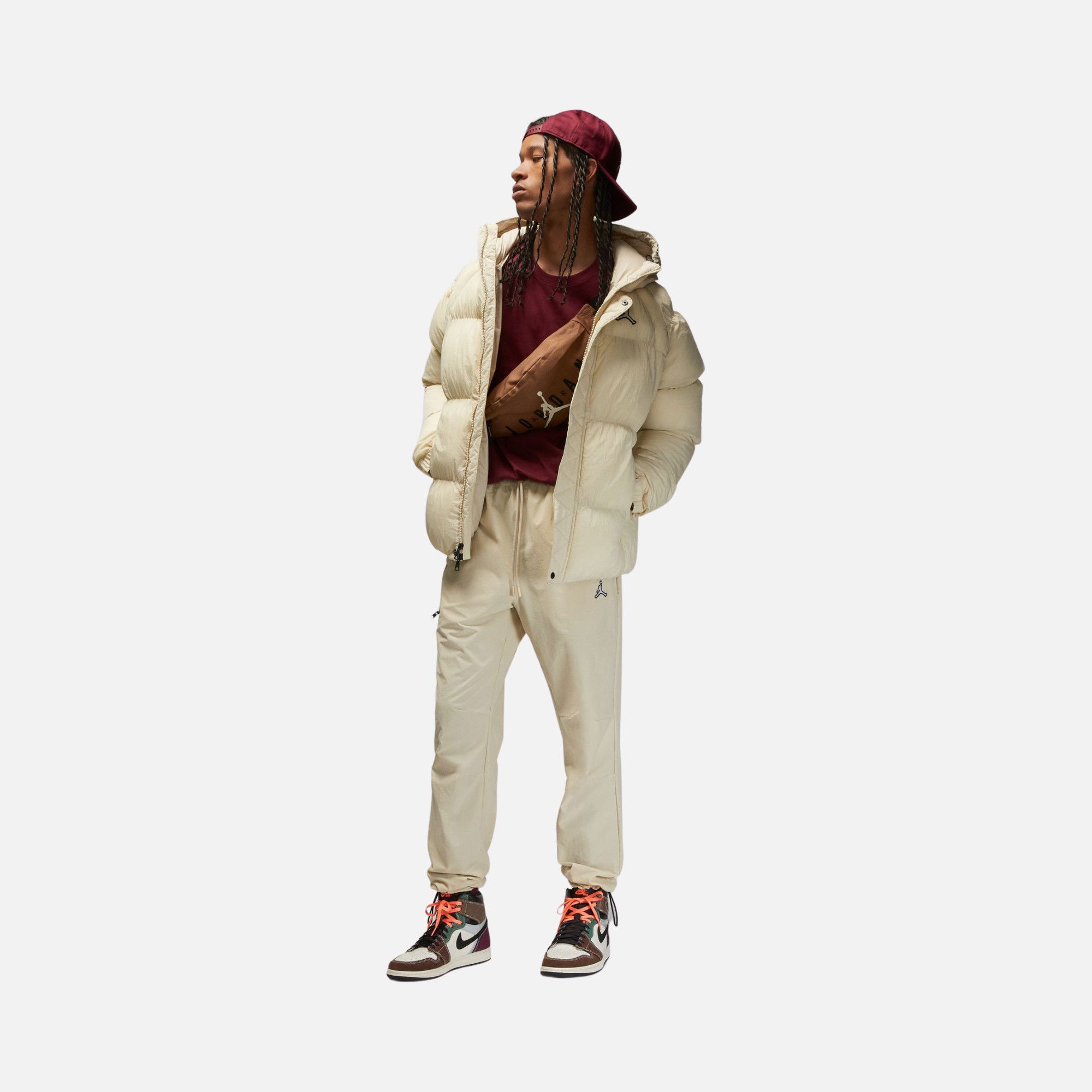 Nike Jordan Essential Puffer Full-Zip Hoodie Erkek Mont