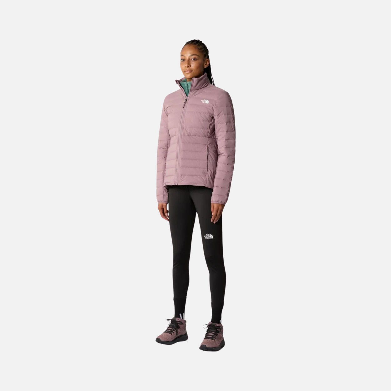 North Face Belleview Stretch Goose Down 600 Full-Zip Hoodie Kadın Mont