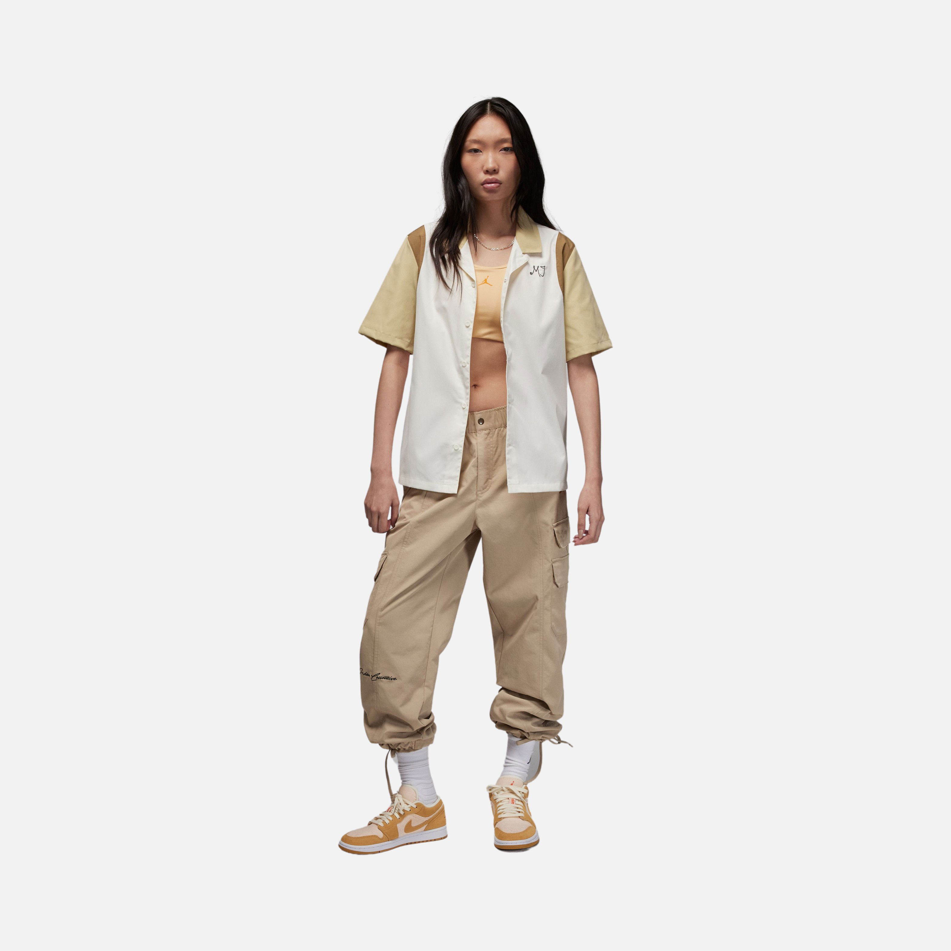 Nike Jordan Full Button-Down Short-Sleeve Kadın Gömlek