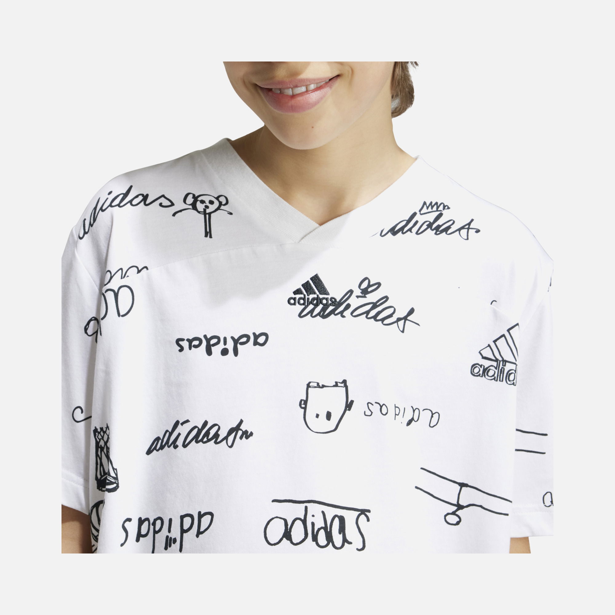adidas Sportswear Brand Love Long Short-Sleeve Çocuk Tişört