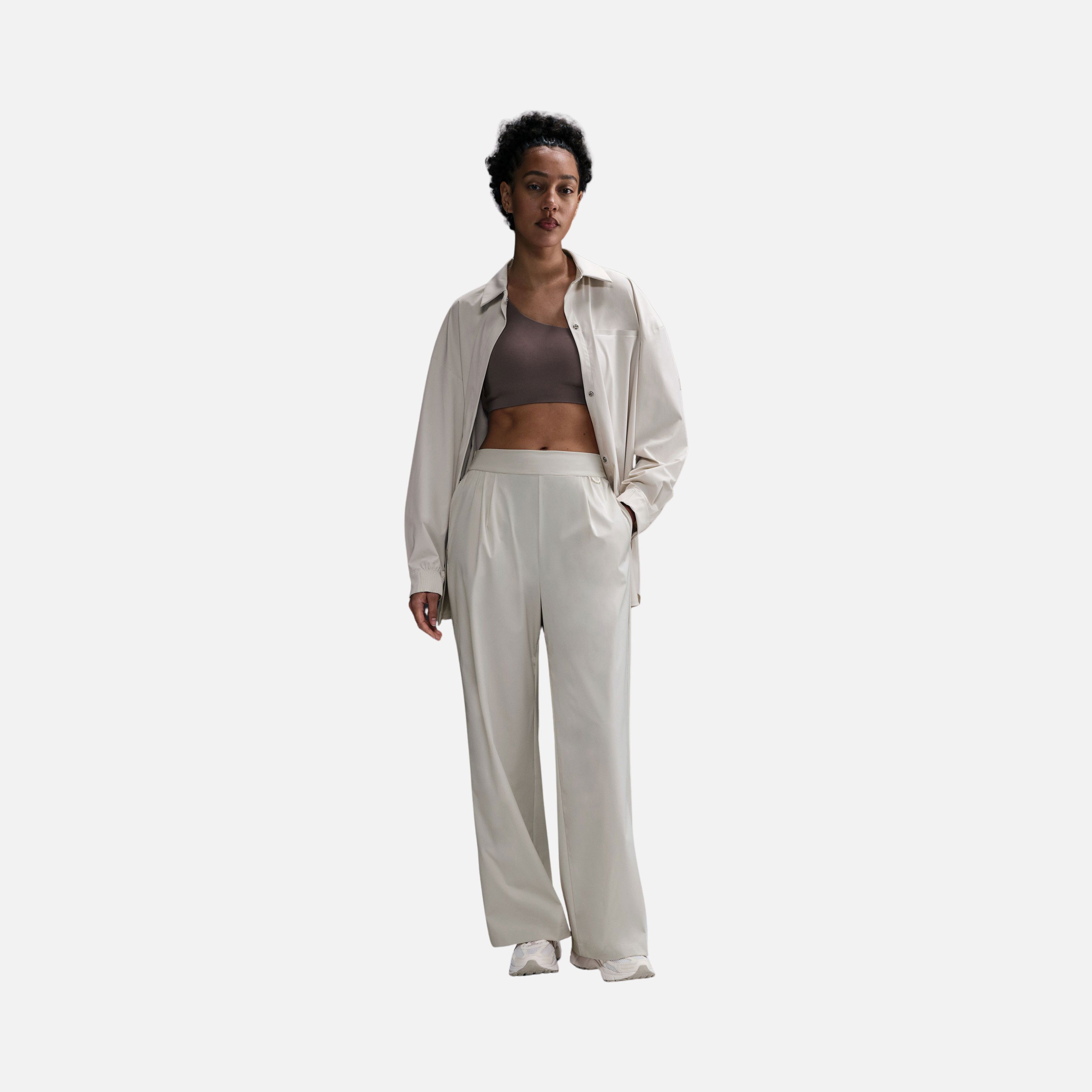 Nike 24.7 Dri-Fit Heritage High Waisted Wide Leg Training Kadın Pantolon