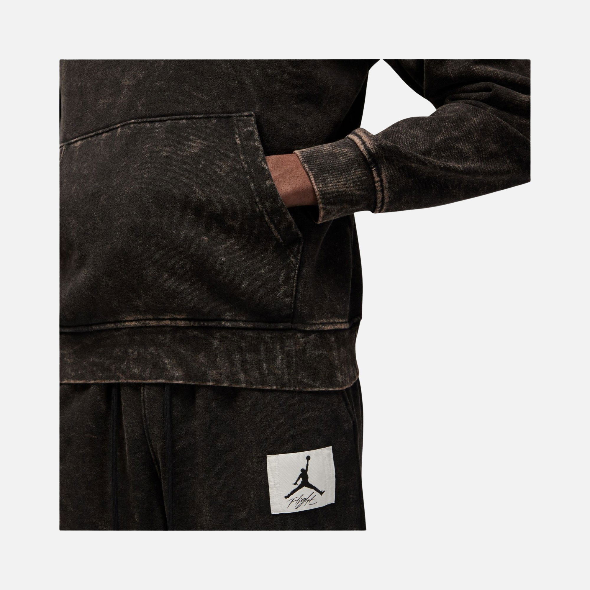 Nike Jordan Essentials Washed-Out Fleece Hoodie Erkek Sweatshirt