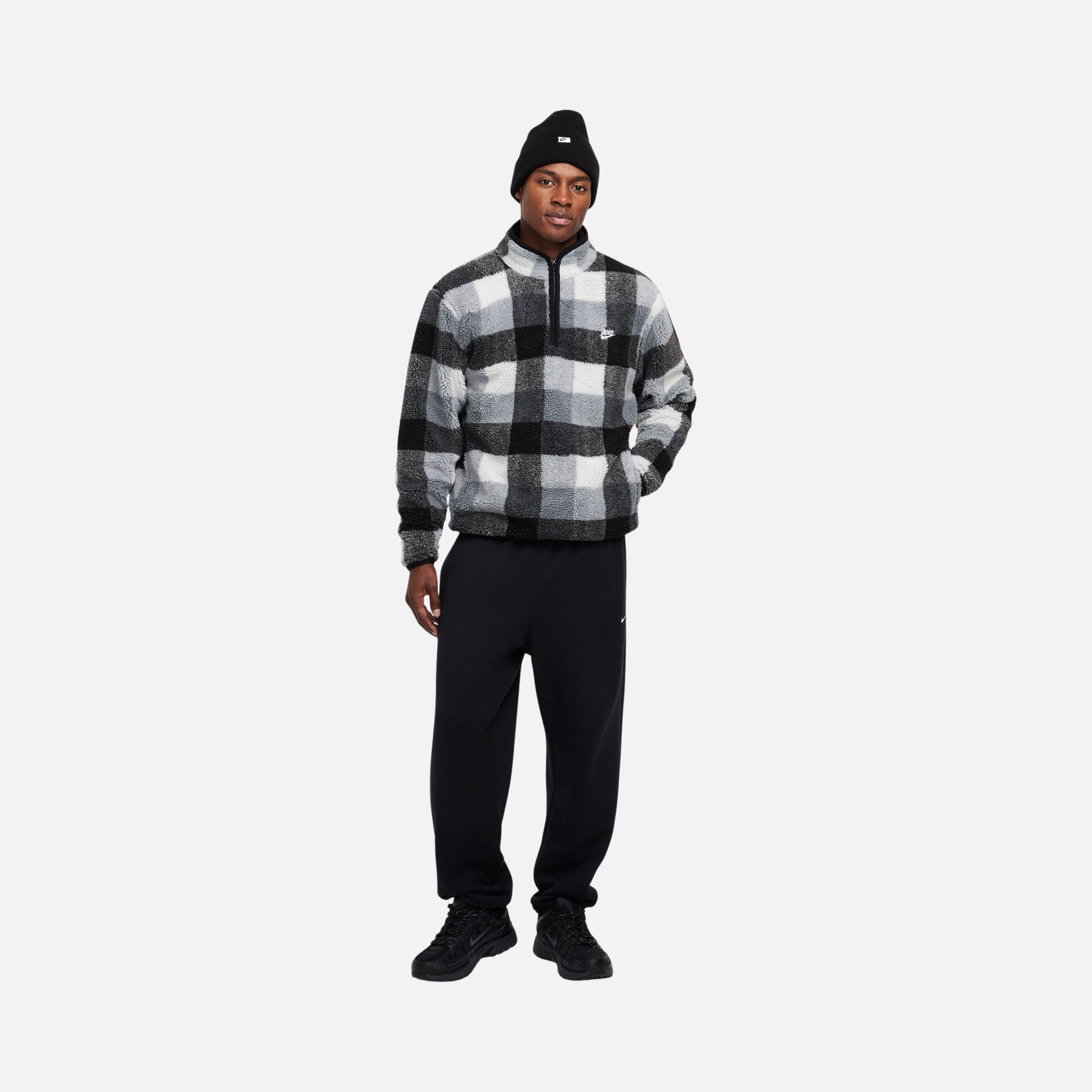 Nike Sportswear Club+ Sesonal Winterized Fleece All Over Printed Half-Zip Erkek Sweatshirt