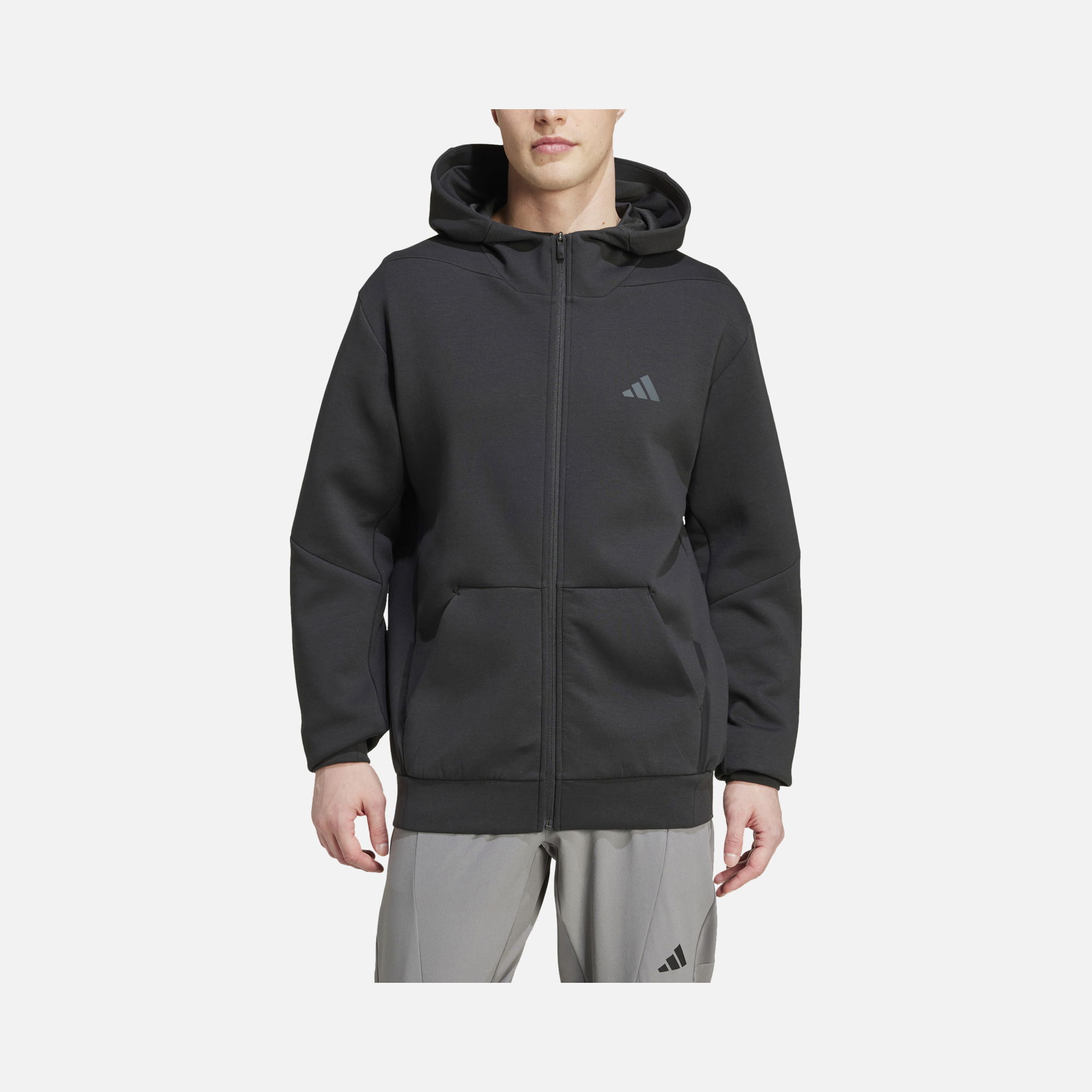 adidas AEROREADY Designed for Training Full-Zip Hoodie Training Erkek Sweatshirt