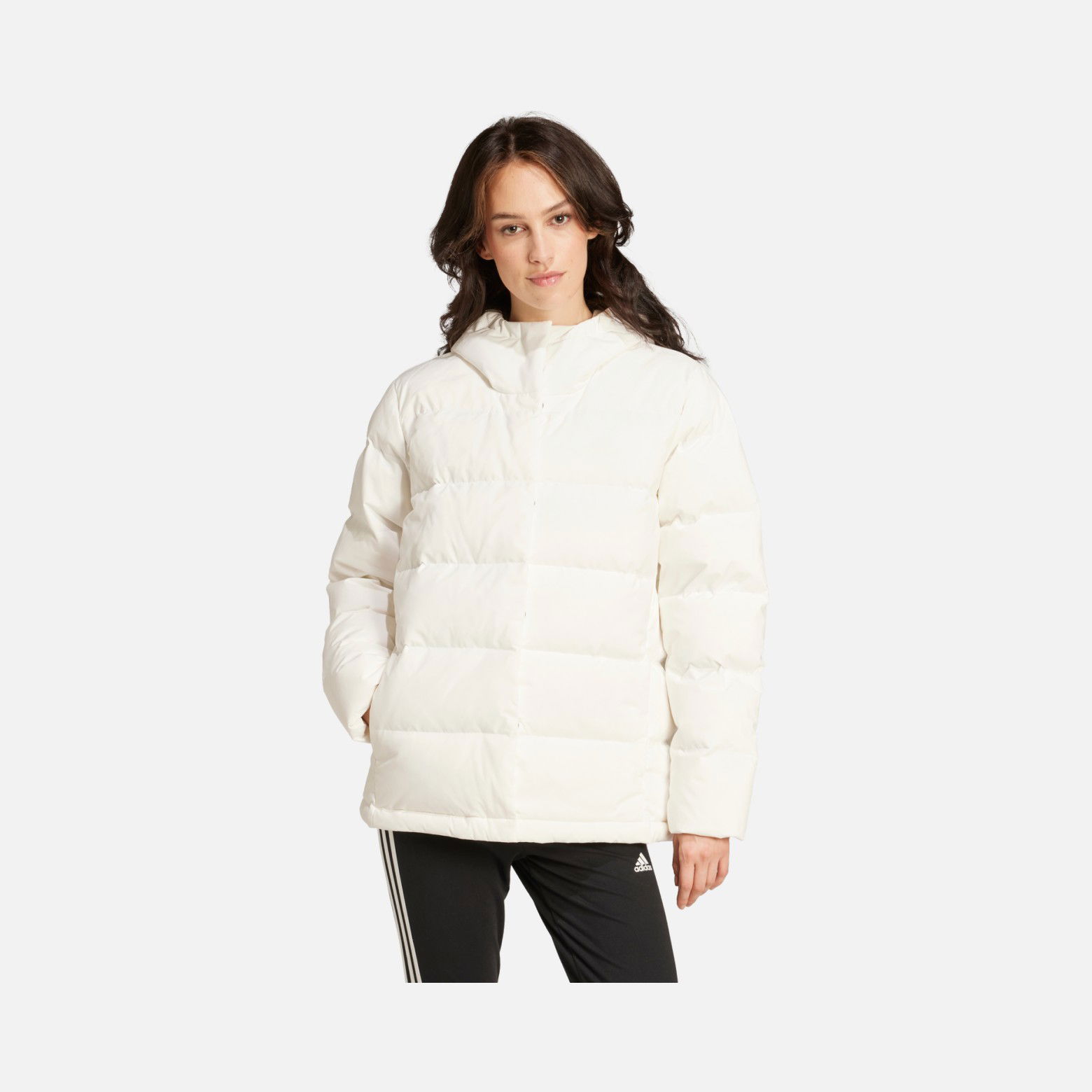 adidas Sportswear Helionic 600 Filled Bird Feathers Full-Zip Hoodie Kadın Mont