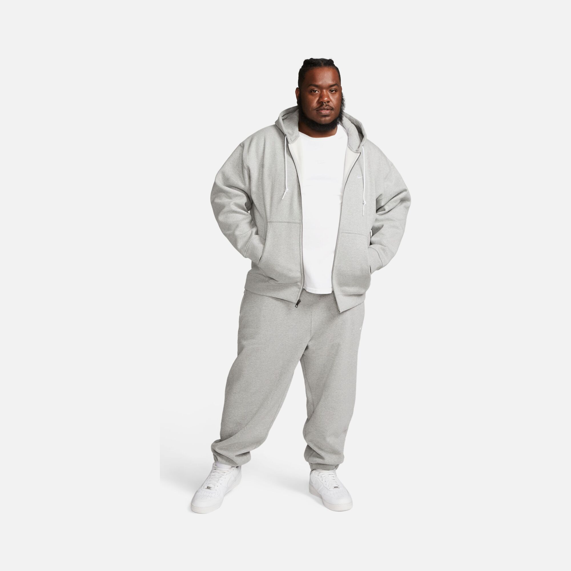 Nike Sportswear Solo Swoosh Full-Zip Hooded Erkek Sweatshirt
