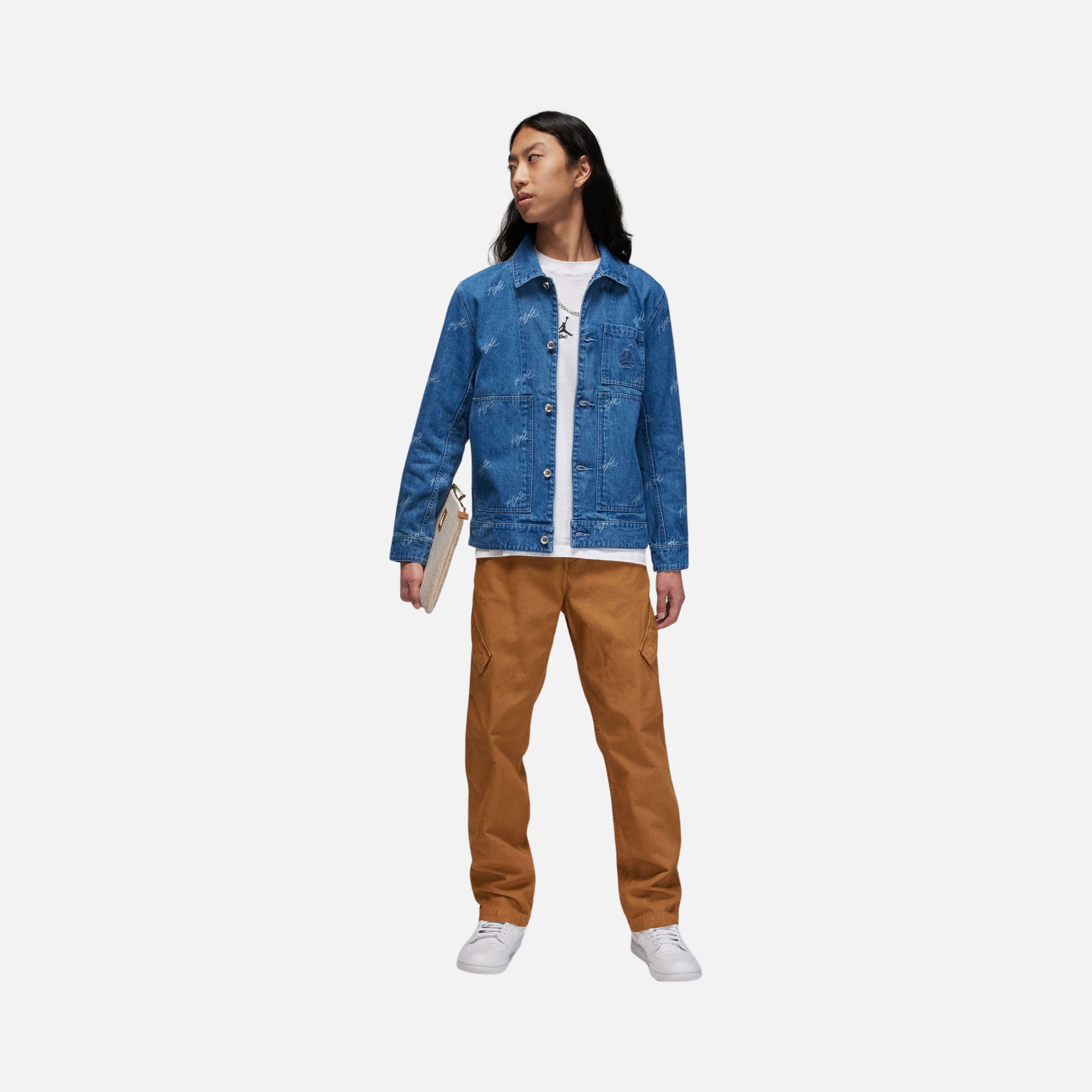 Nike Jordan Flight Heritage Denim Full Buttoned Erkek Ceket