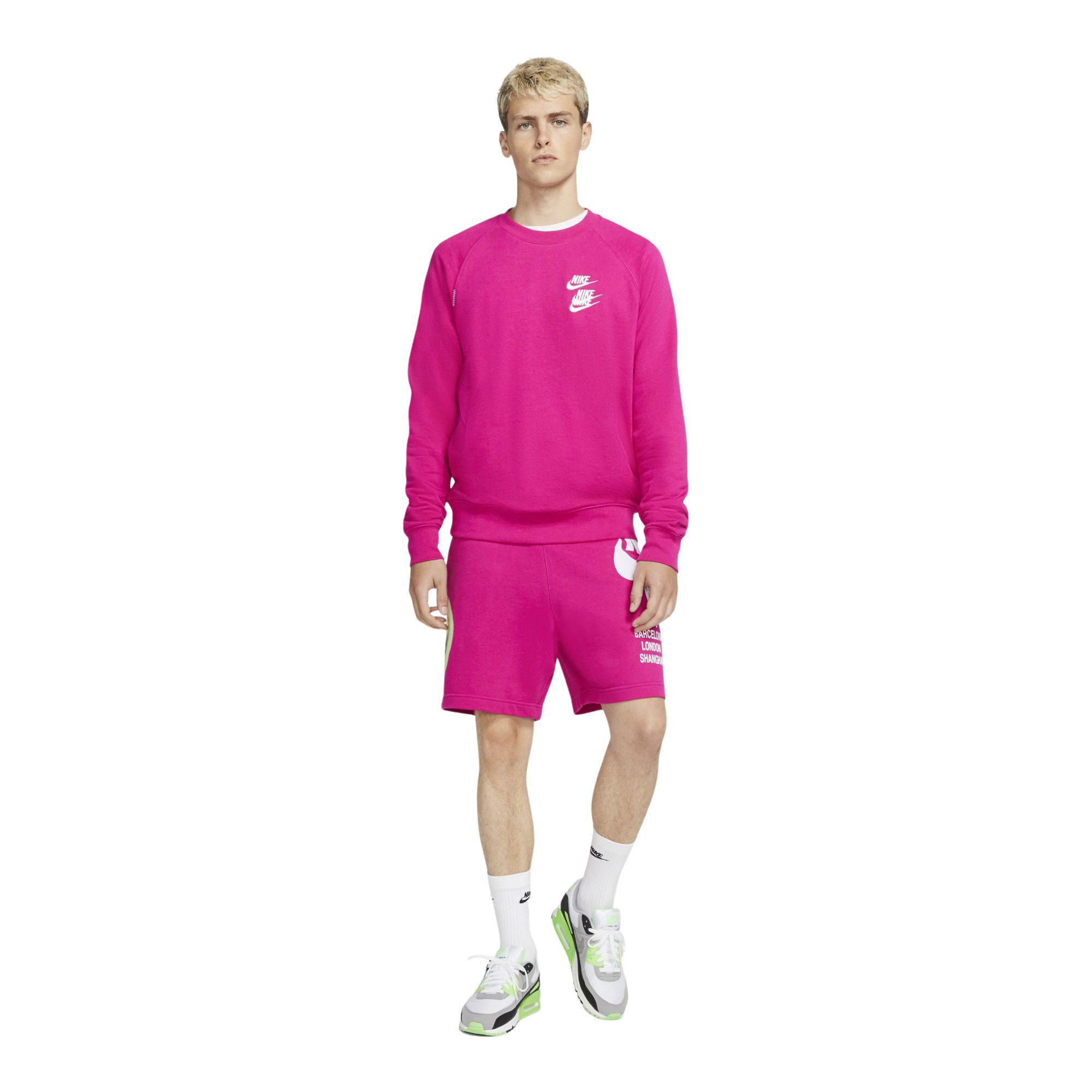 Nike Sportswear French Terry Worldtour Crew Erkek Sweatshirt