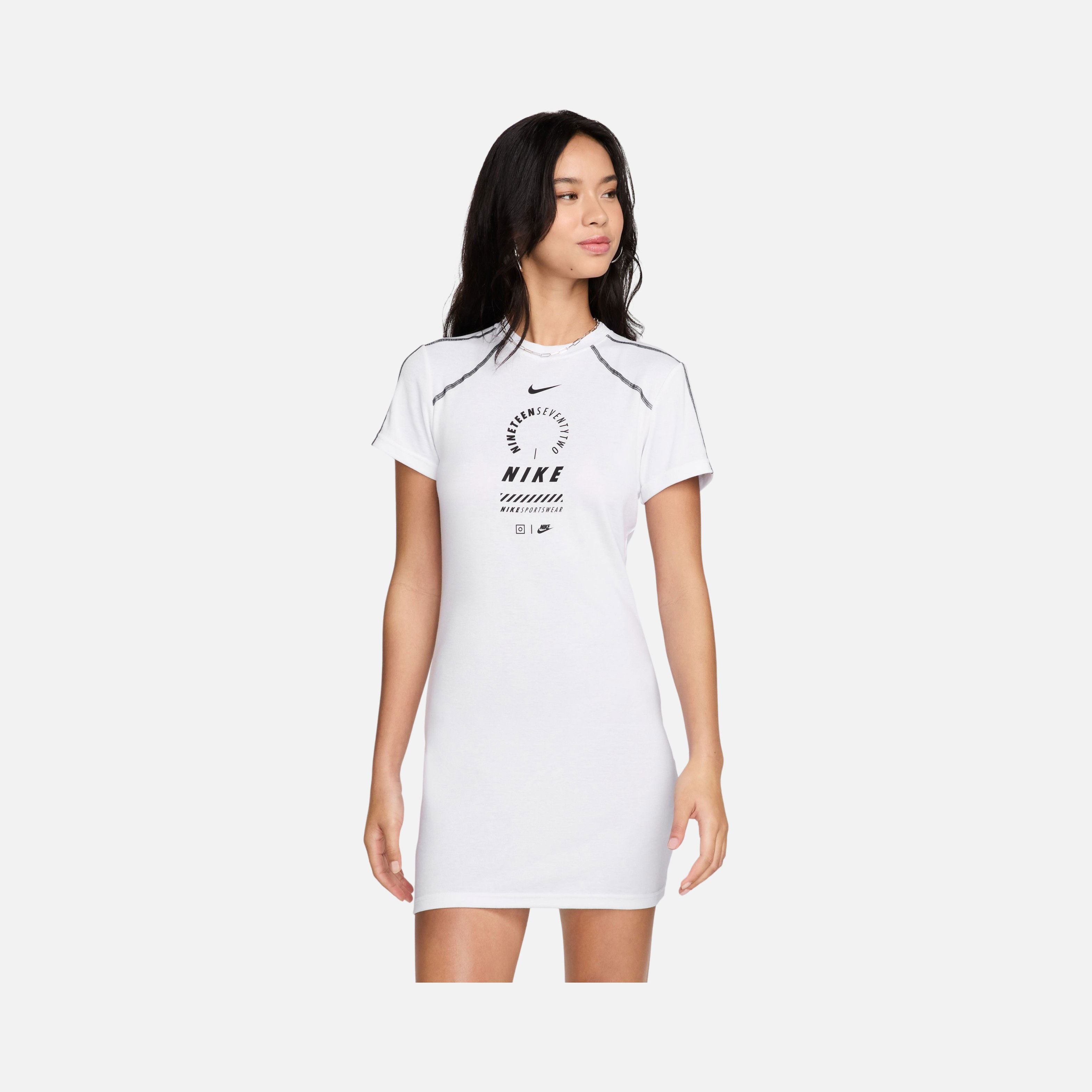 Nike Sportswear Gel Mesh Fabric Short-Sleeve Kadın Elbise
