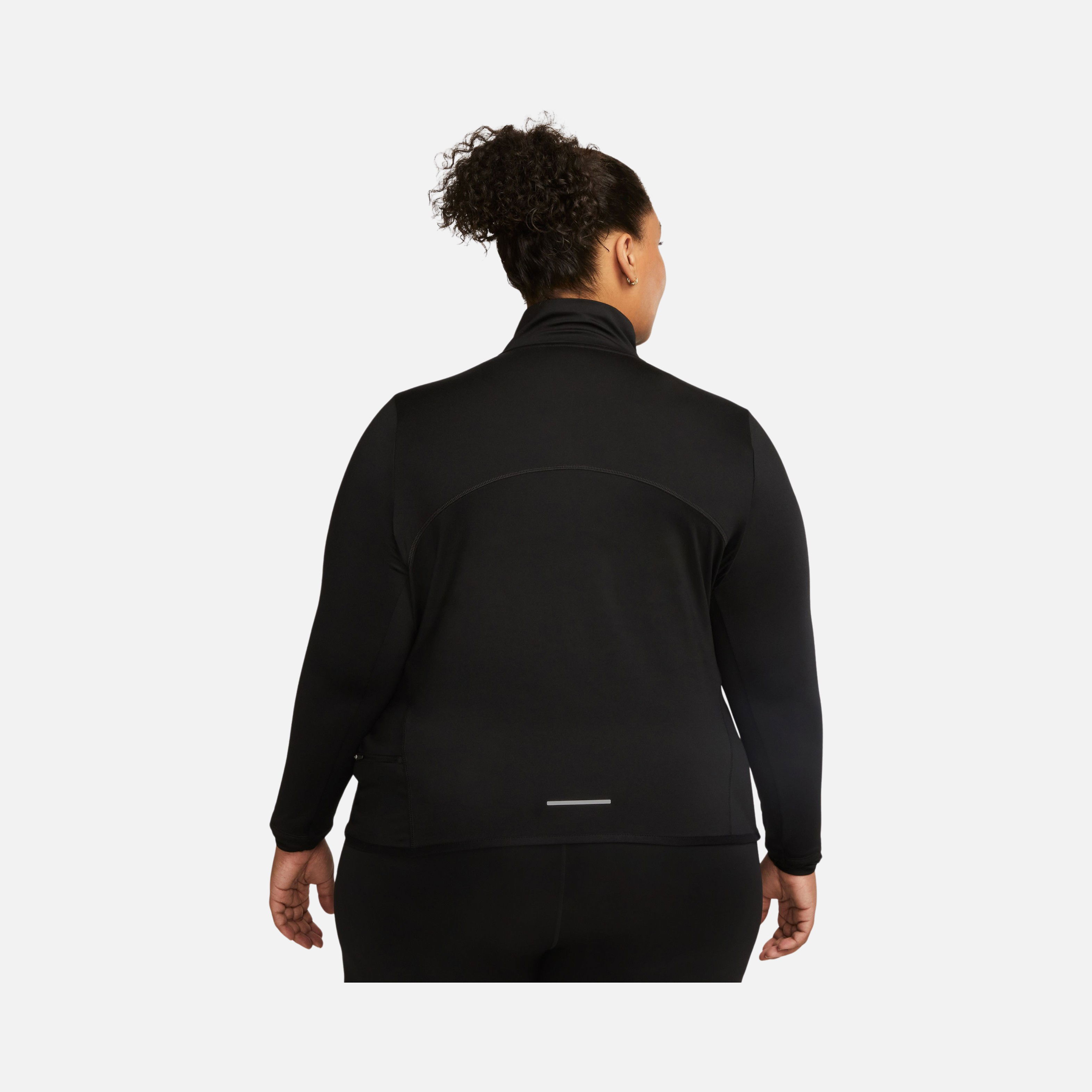 Nike Dri-Fit Swift UV 1/4-Zip Running Top Long-Sleeve (Plus Size) Kadın Tişört