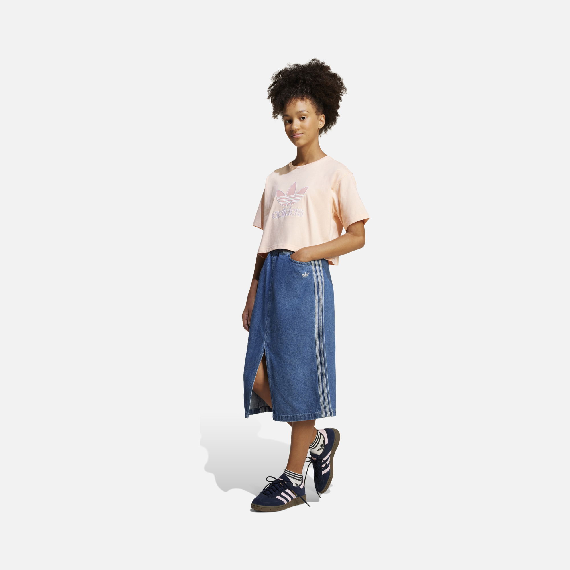 adidas Originals Oversize Cropped Short-Sleeve Çocuk Tişört