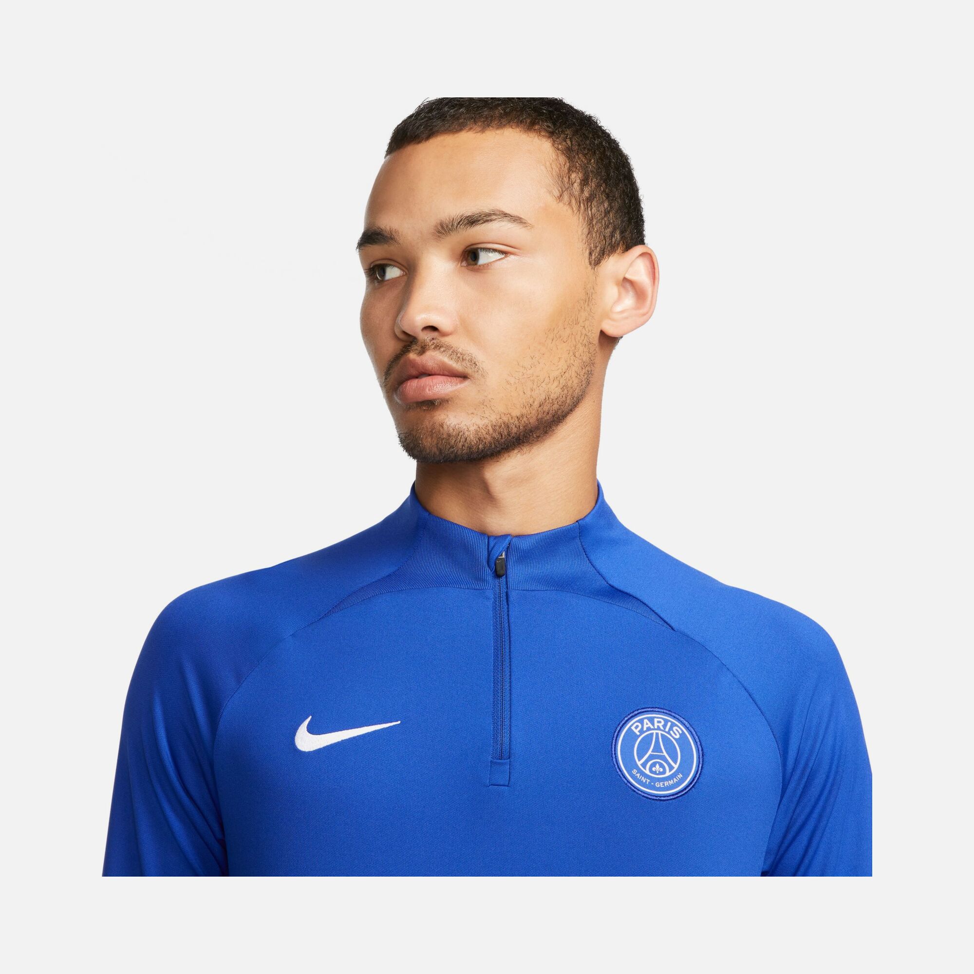 Nike Paris Saint-Germain Strike Dri-Fit Knit 1/4 Zip Long-Sleeve Erkek Tişört