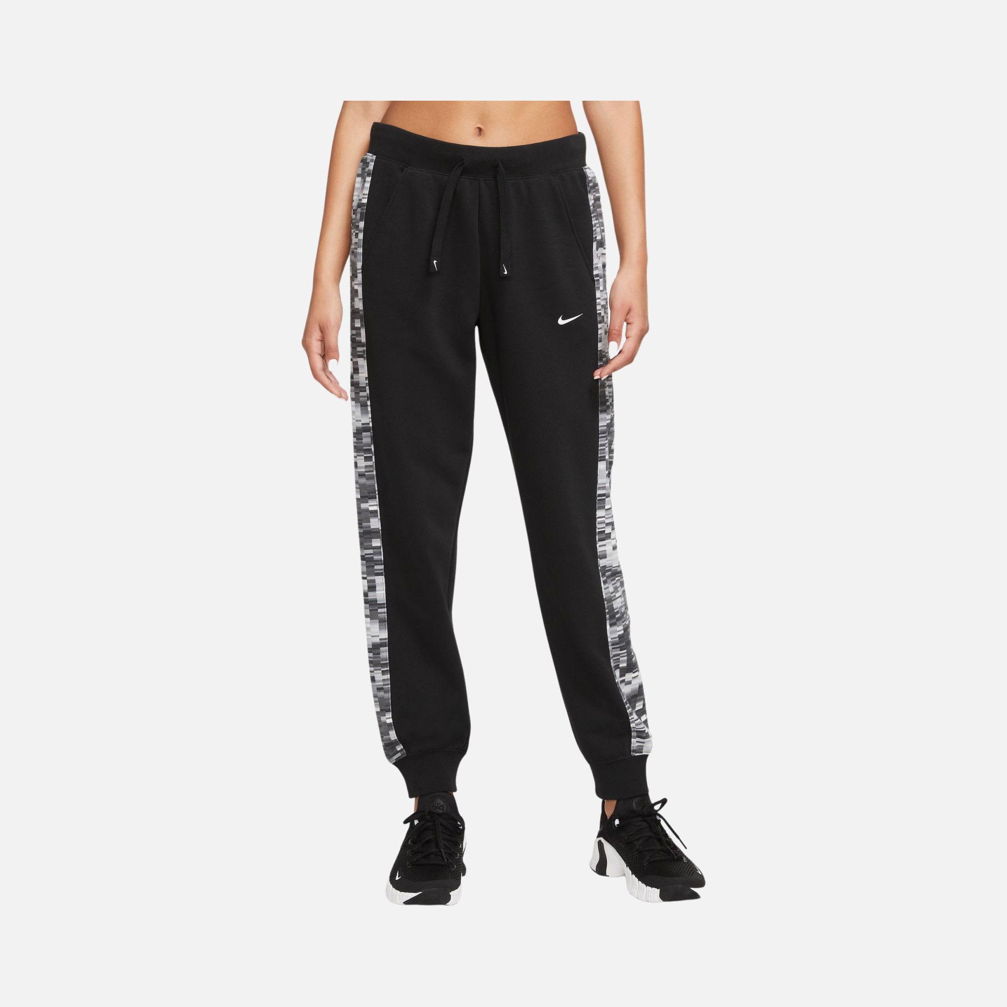 Nike Pro Dri-Fit Get-Fit French Terry AOP Training Kadın Eşofman Altı