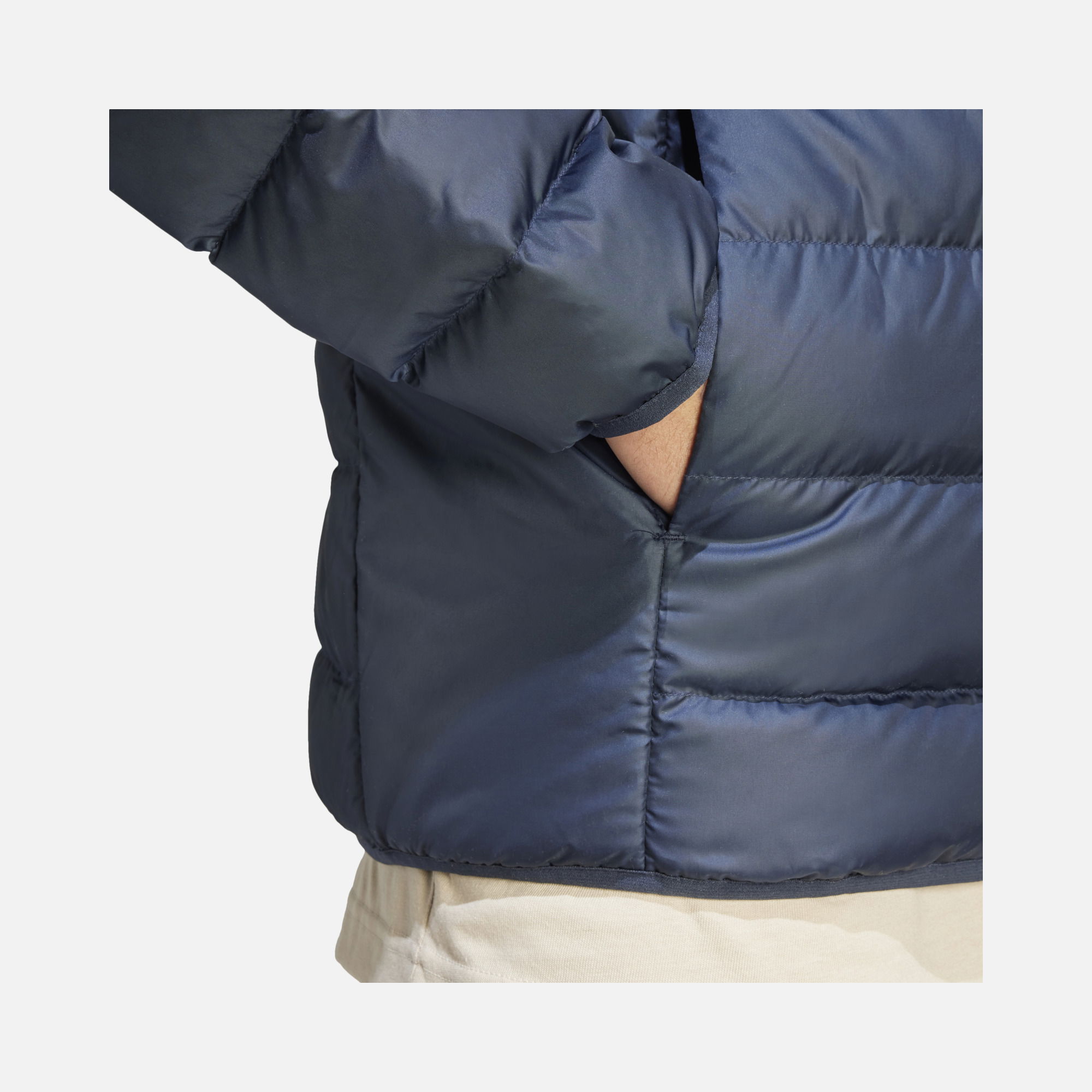 adidas Essentials Light Down Full-Zip FW23 Hoodie Erkek Ceket