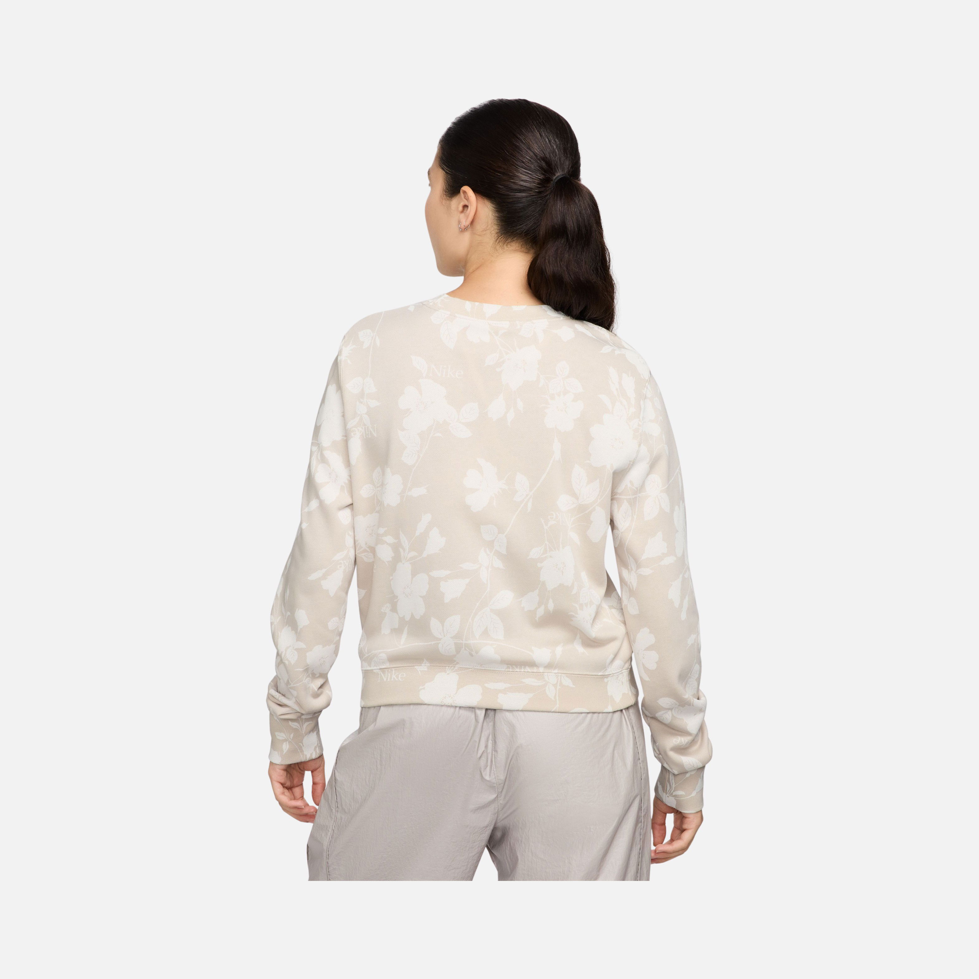 Nike Nsw Chill Ft Aop Crew Kadın Sweatshirt
