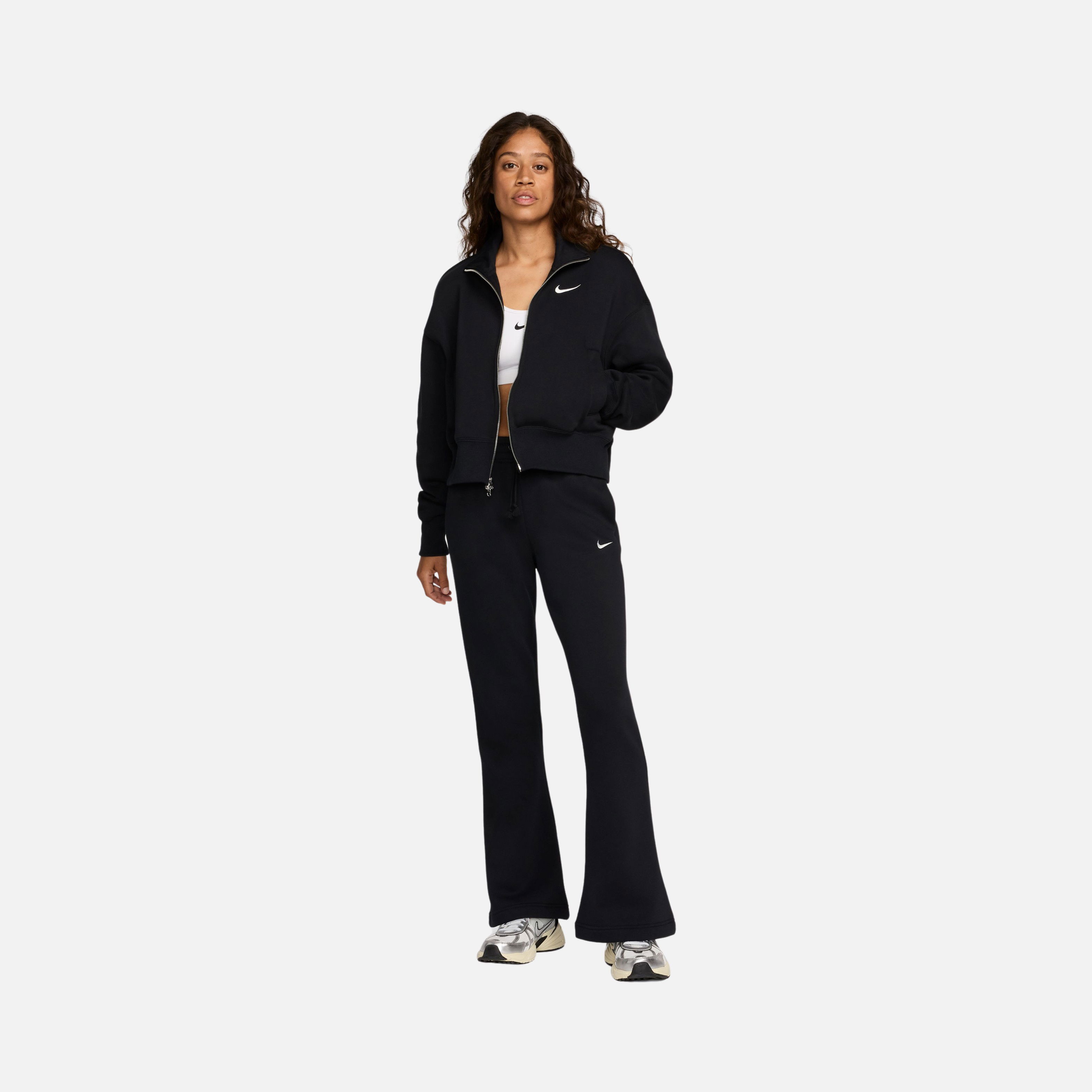 Nike Sportswear Phoenix Fleece Cropped Oversize Full-Zip Kadın Ceket