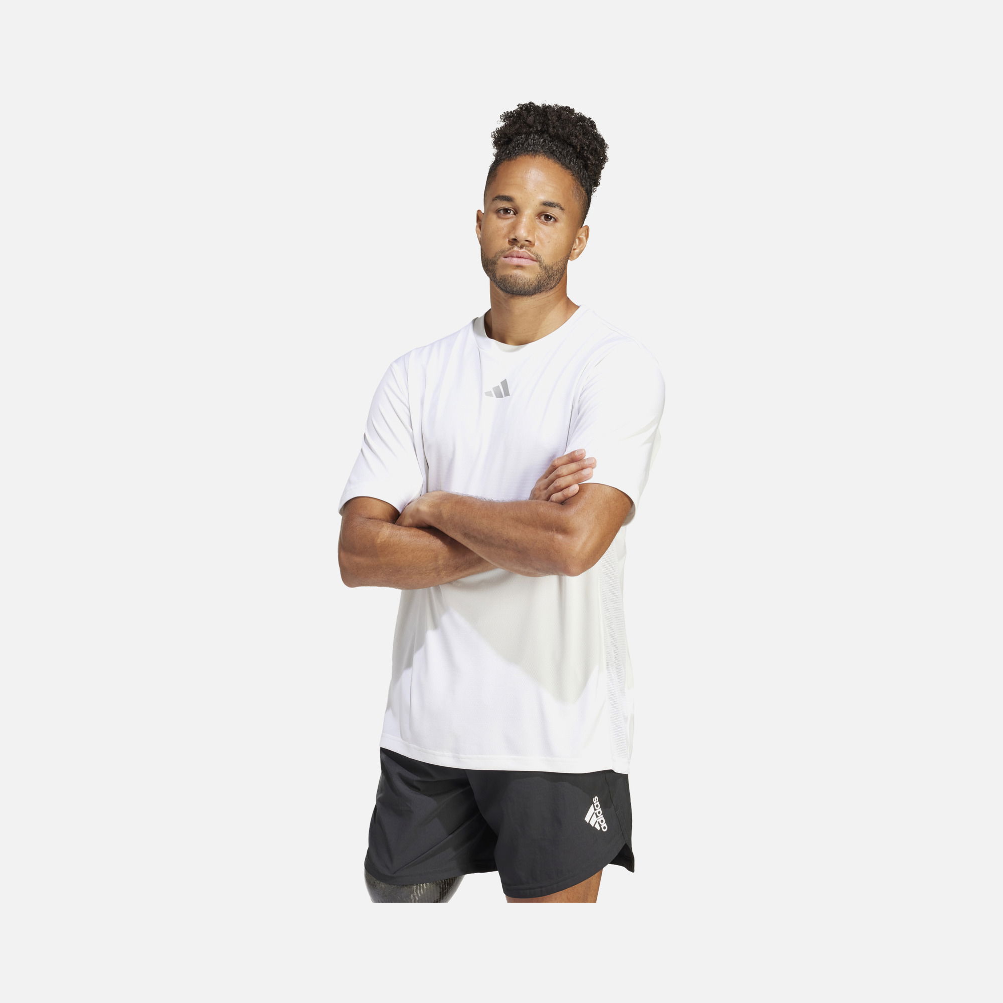 adidas Hiit 3-Stripes Training Short-Sleeve Erkek Tişört