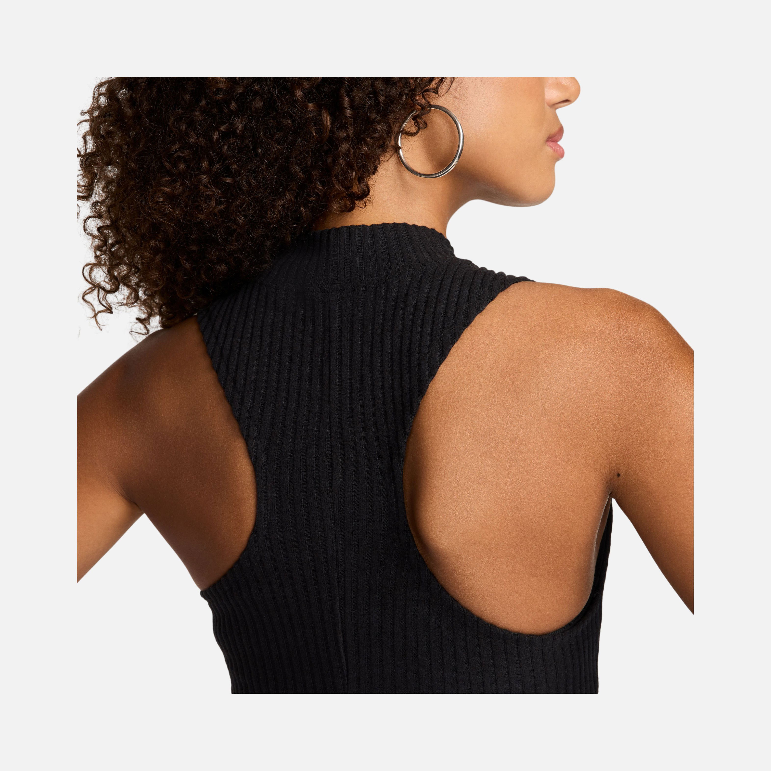 Nike Sportswear Chill Knit Tight Mock-Neck Ribbed Crop Kadın Atlet