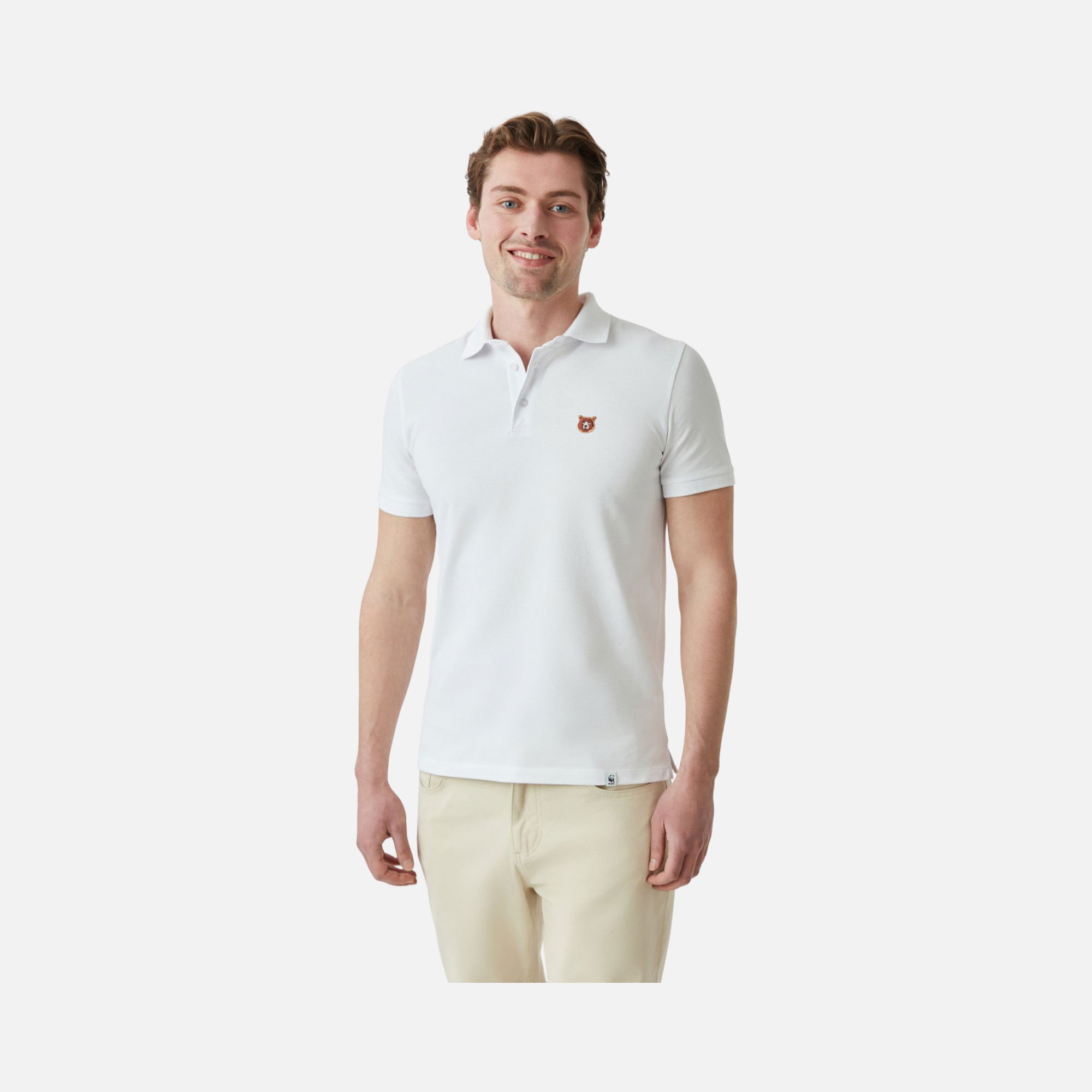 WWF Sportswear Bozayı Embroidered Regular-Fit Polo Collar Short-Sleeve Unisex Tişört