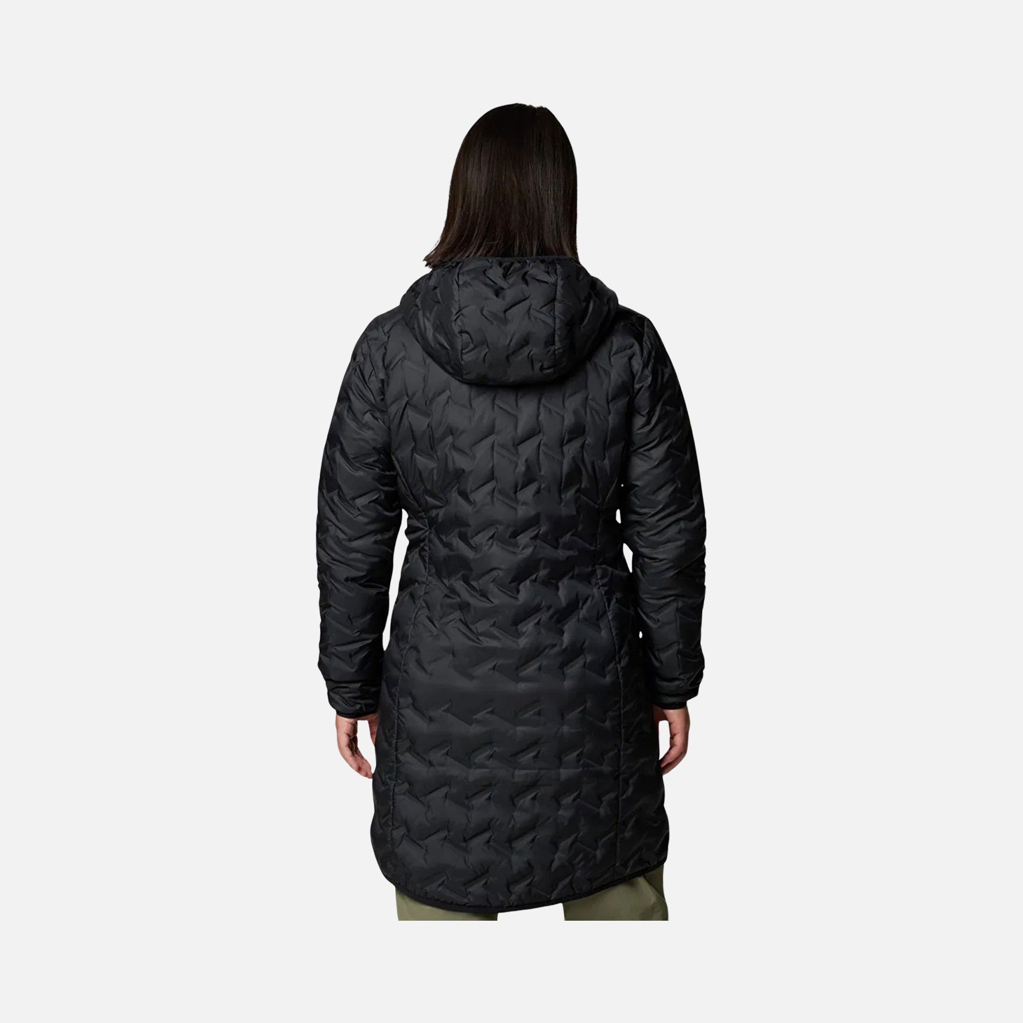 Columbia Omni-Heat Reflective Delta Ridge II Long Down Full-Zip Hoodie Kadın Mont
