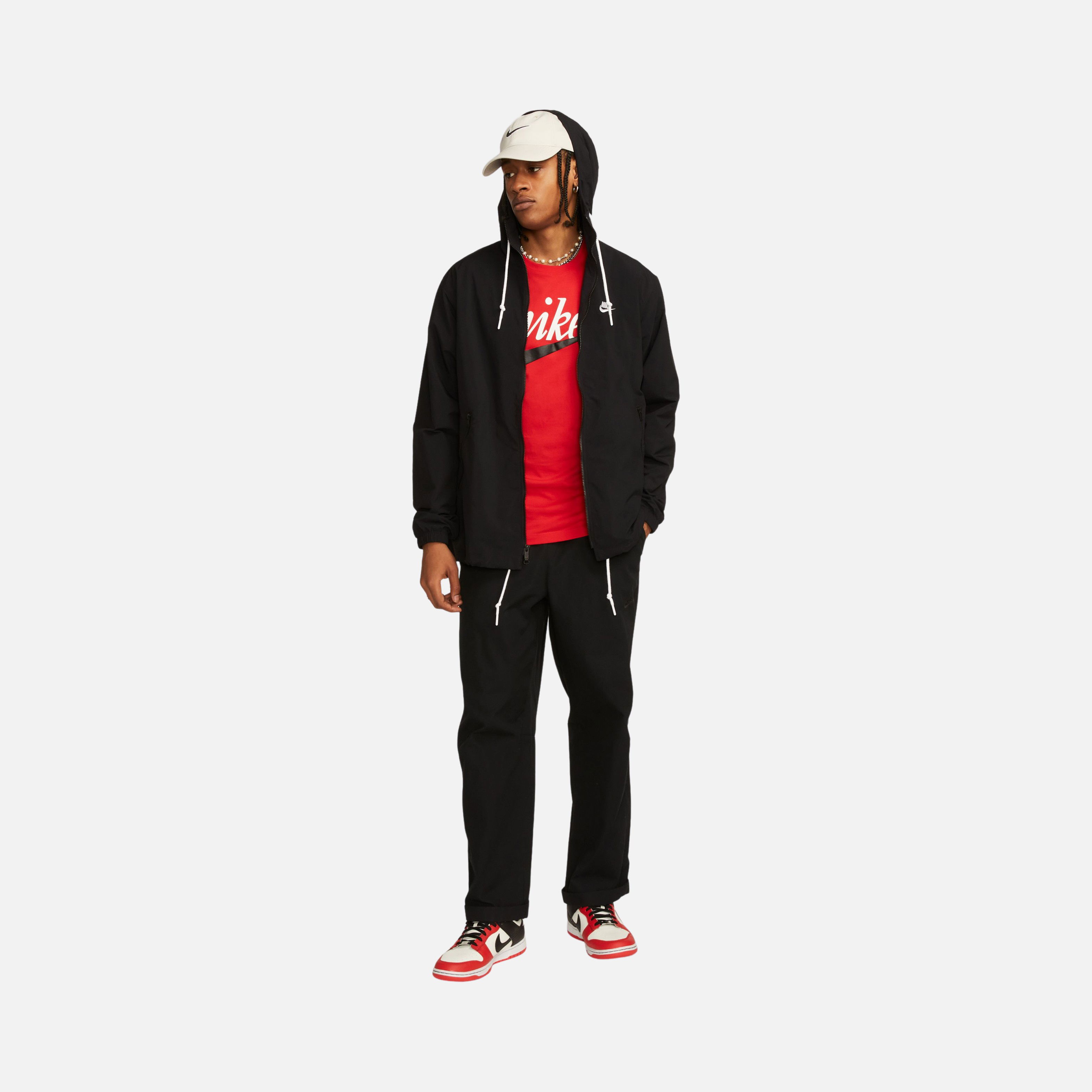 Nike Sportswear Club Woven Lined Full-Zip Hoodie Erkek Ceket