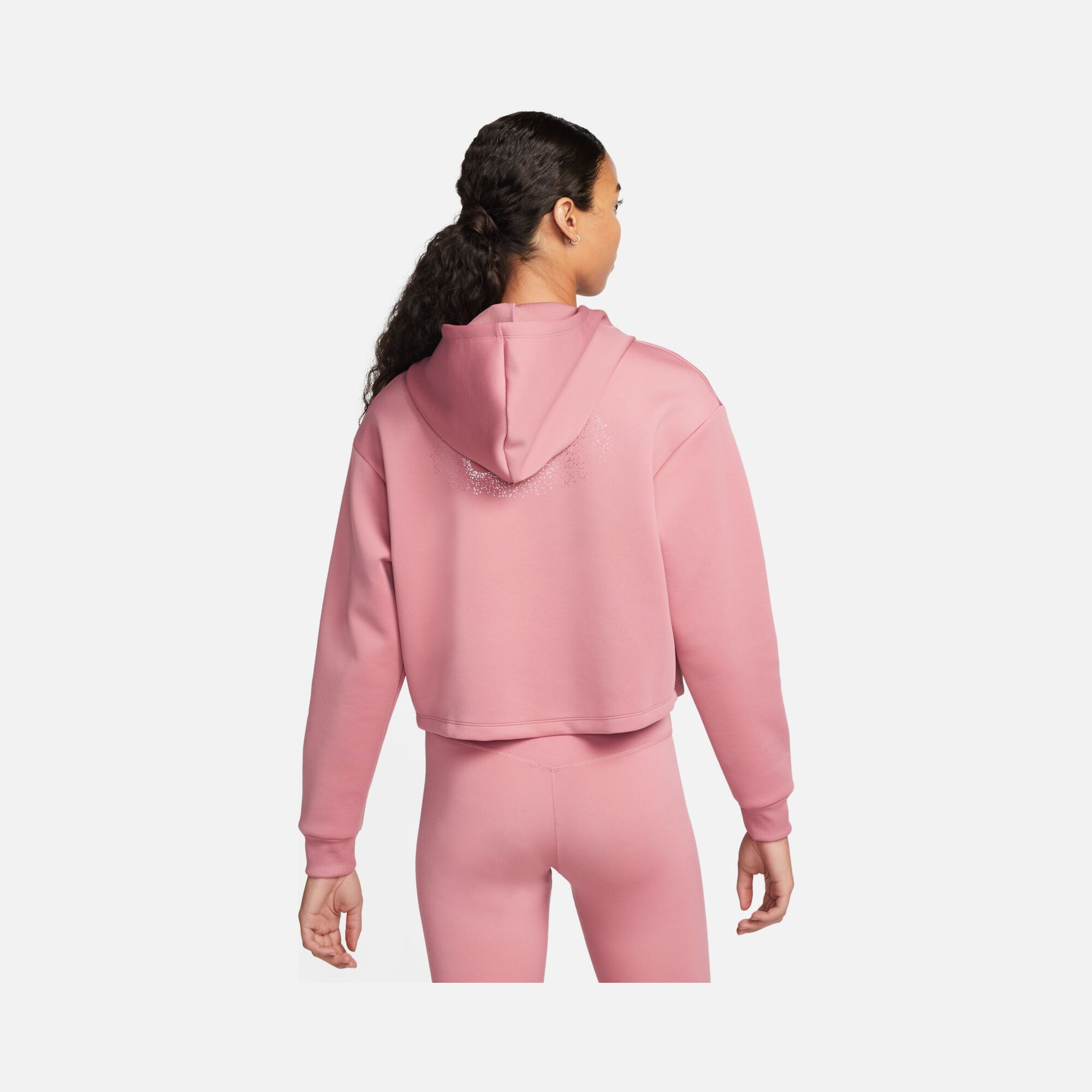 Nike Dri-Fit Graphic Shine Training Cropped 1/2-Zip Hoodie Kadın Sweatshirt