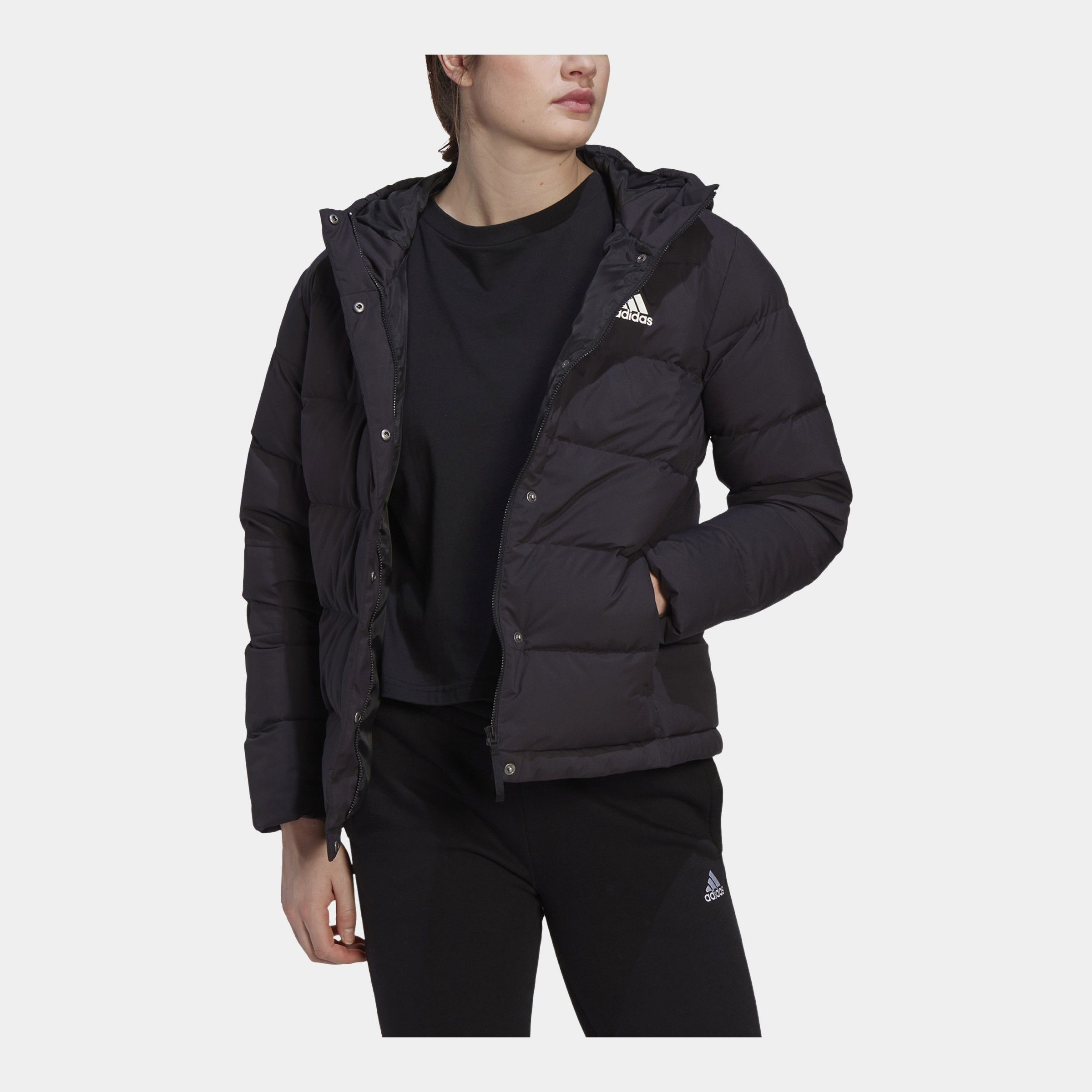 adidas Sportswear Helionic Down Full-Zip Hoodie Kadın Mont