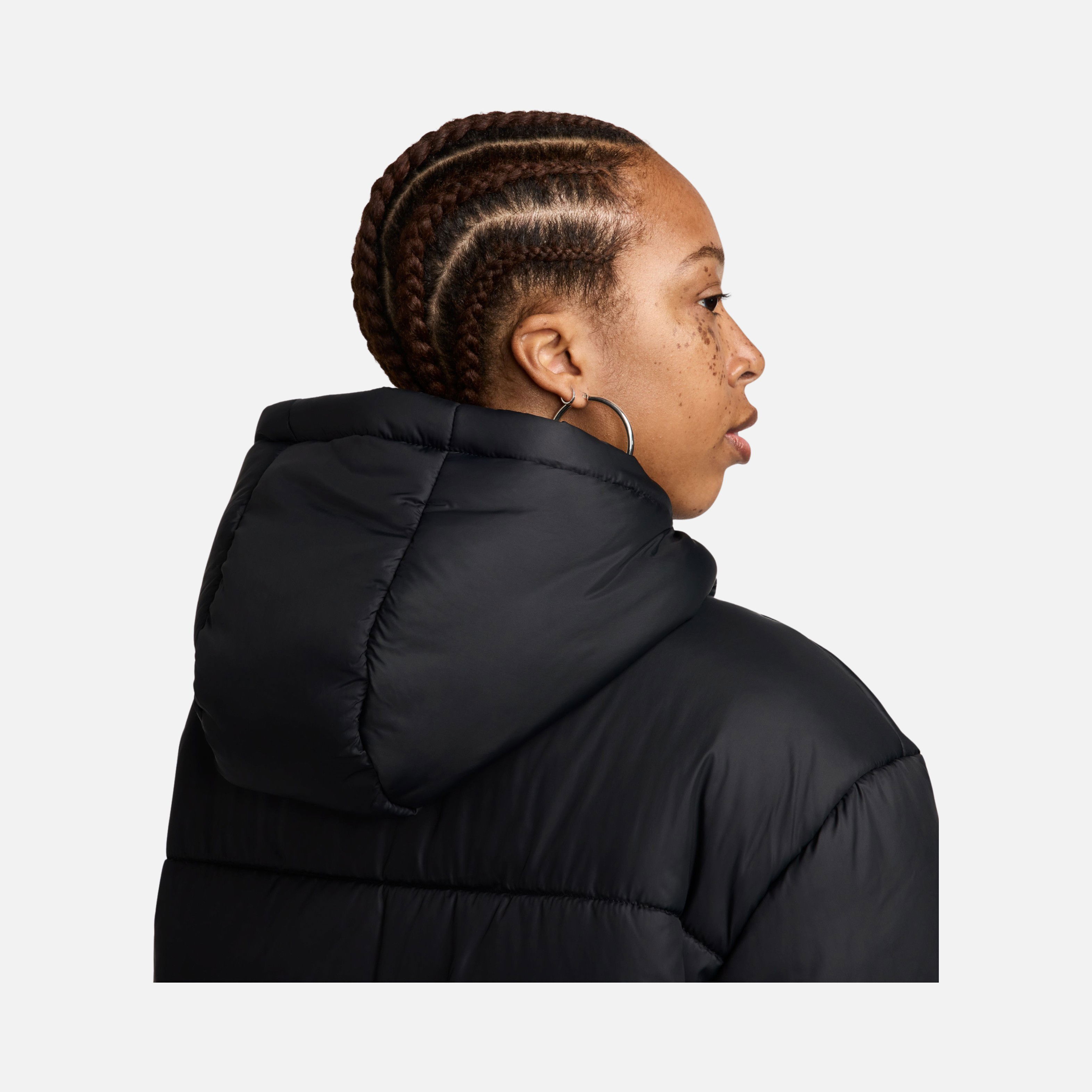 Nike Sportswear Classic Puffer Therma-Fit Loose Full-Zip Hoodie Kadın Parka