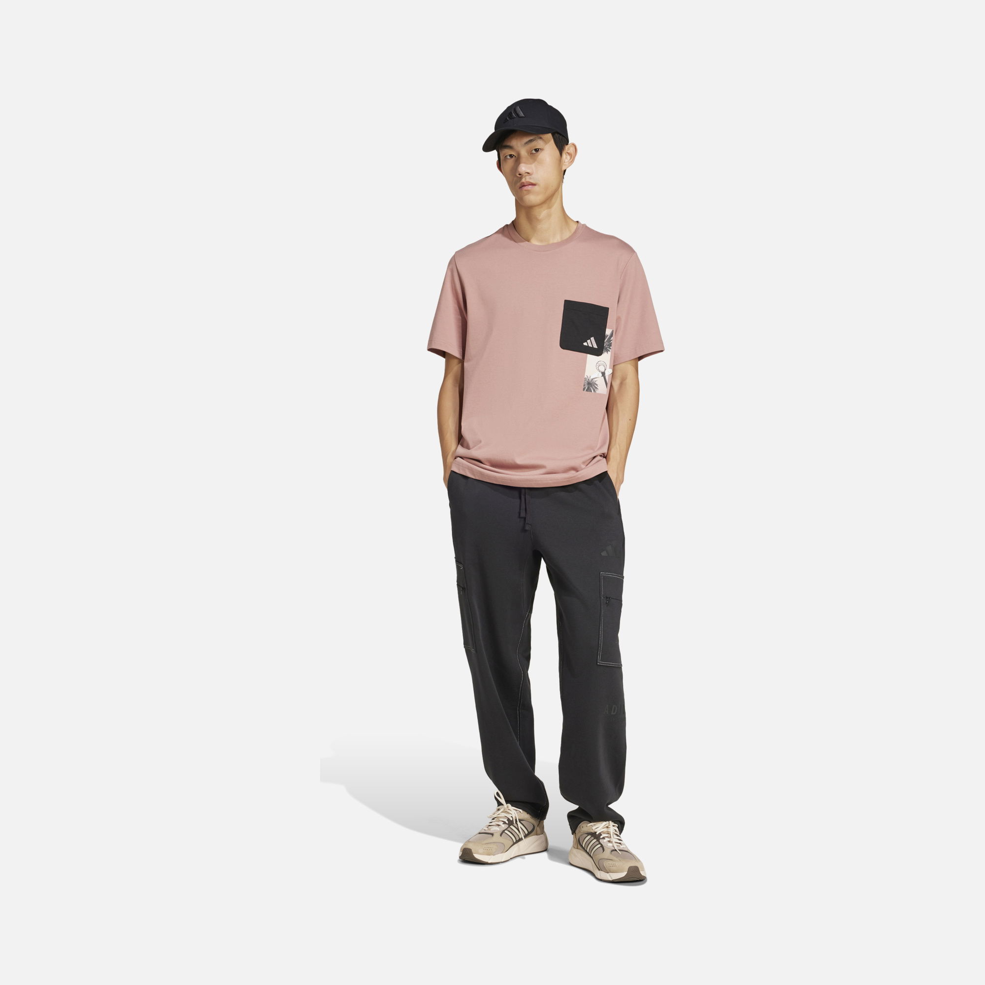 adidas Sportswear Lens Elevated Pocket Graphic Short-Sleeve Erkek Tişört