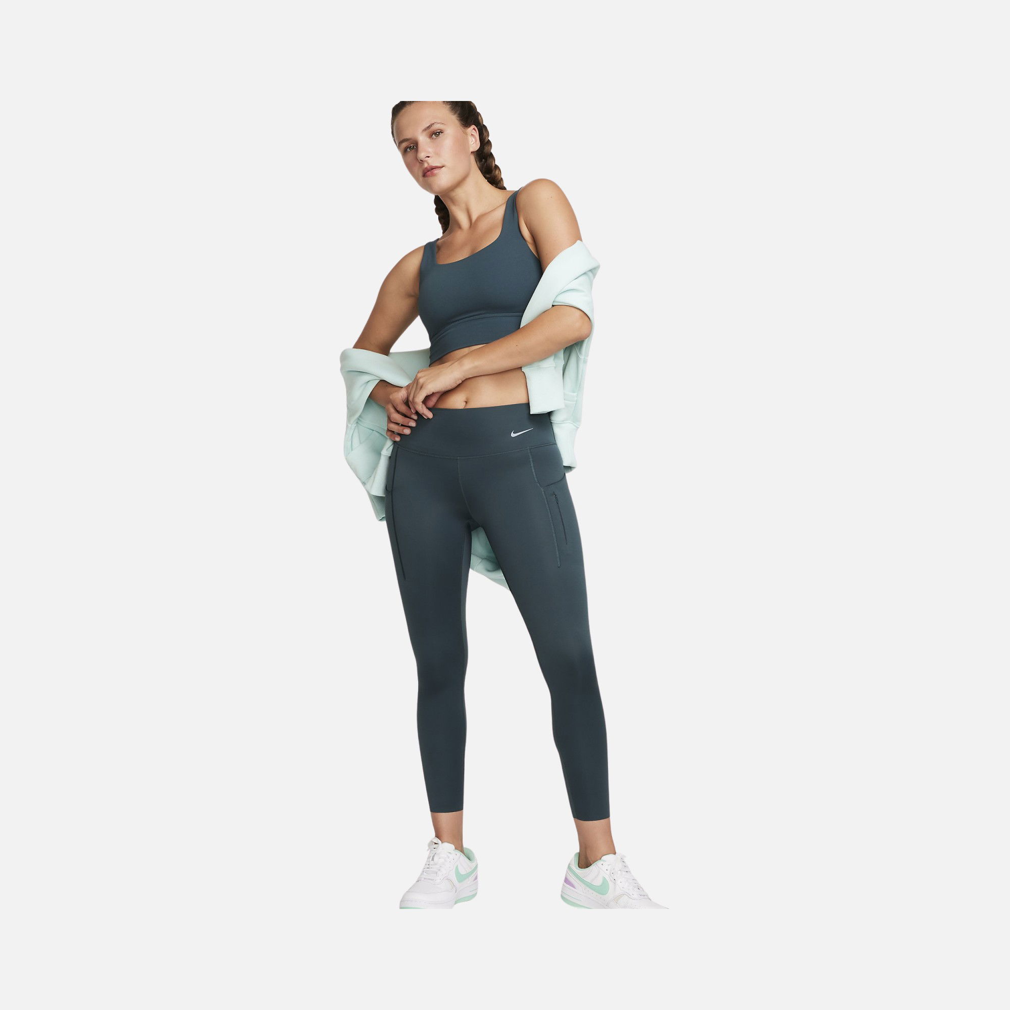 Nike Go Firm-Support Mid-Rise 7/8 Running Kadın Tayt