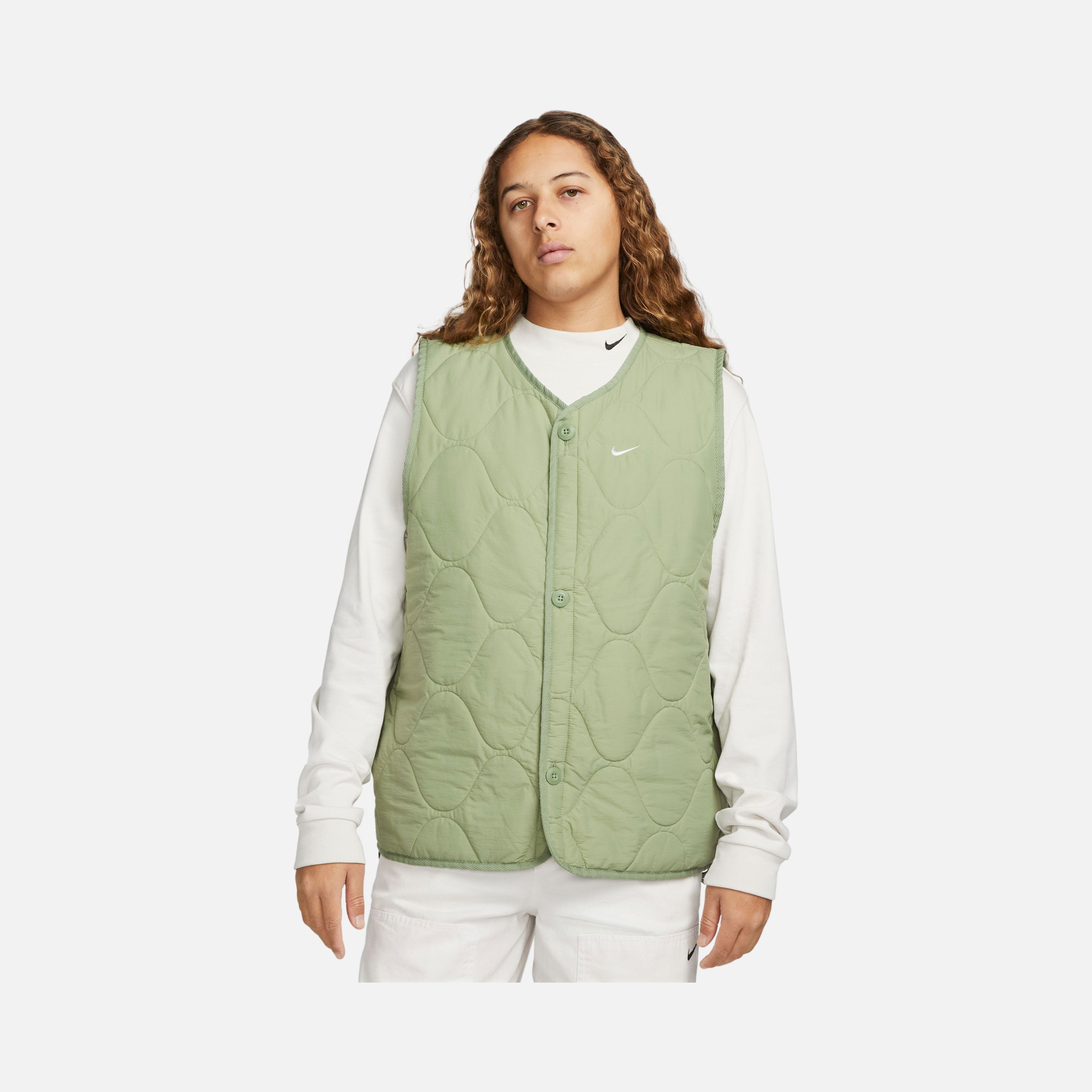 Nike Life Woven Insulated Military Quilted Full Button Erkek Yelek