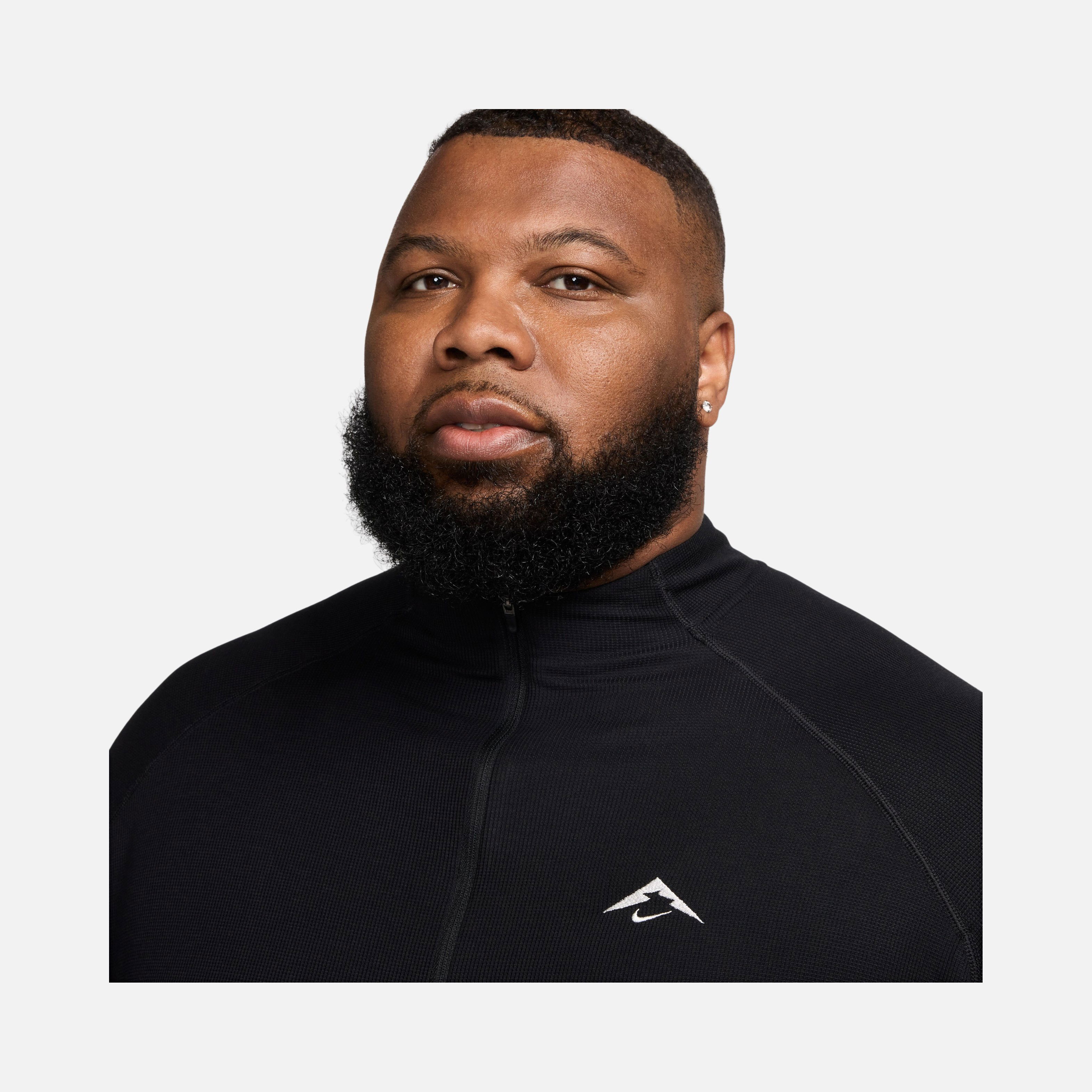 Nike Dri-Fit Mid-Layer Trail Running 1/2-Zip Long-Sleeve Erkek Tişört