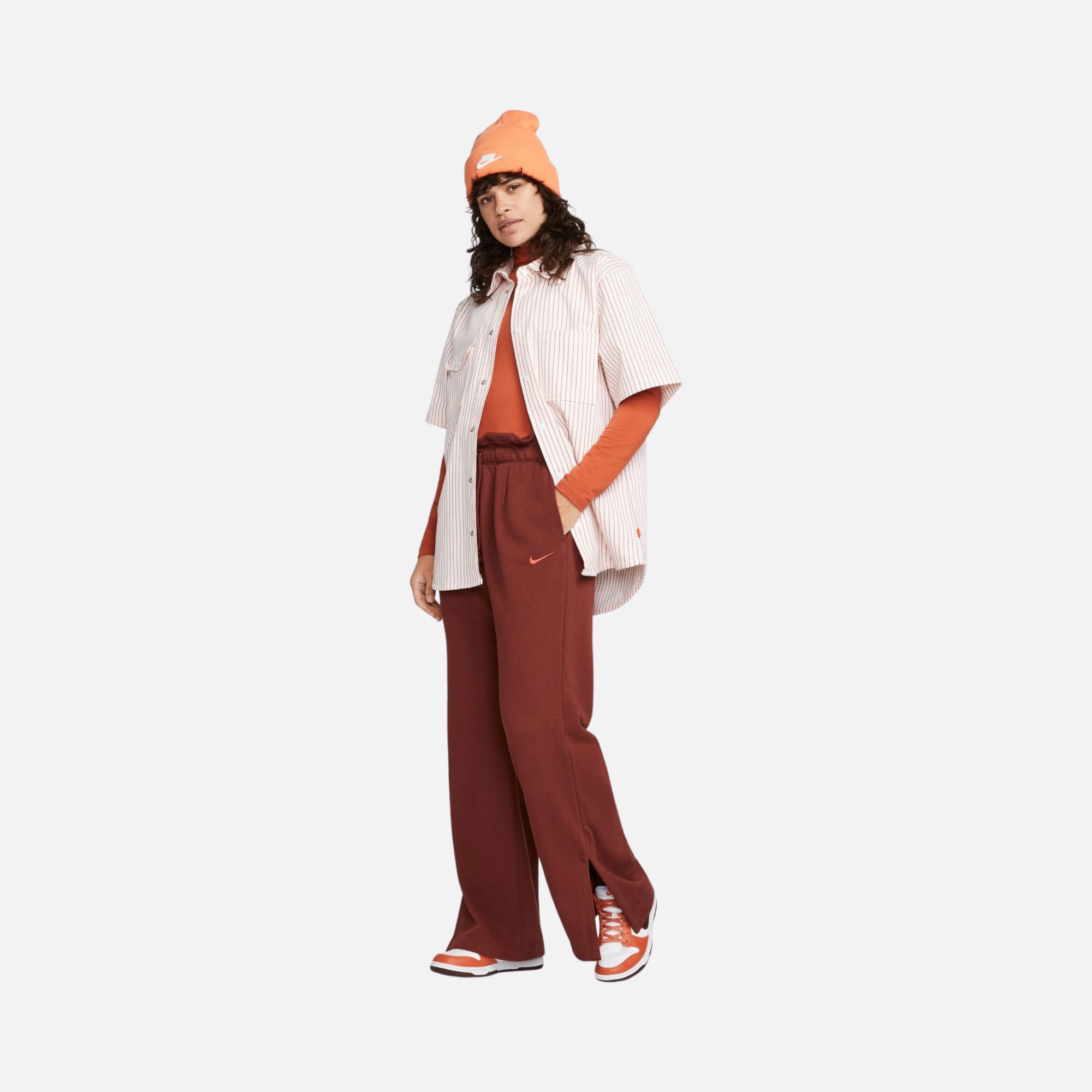 Nike Sportswear Everyday High-Waisted Fleece Open-Hem Kadın Eşofman Altı