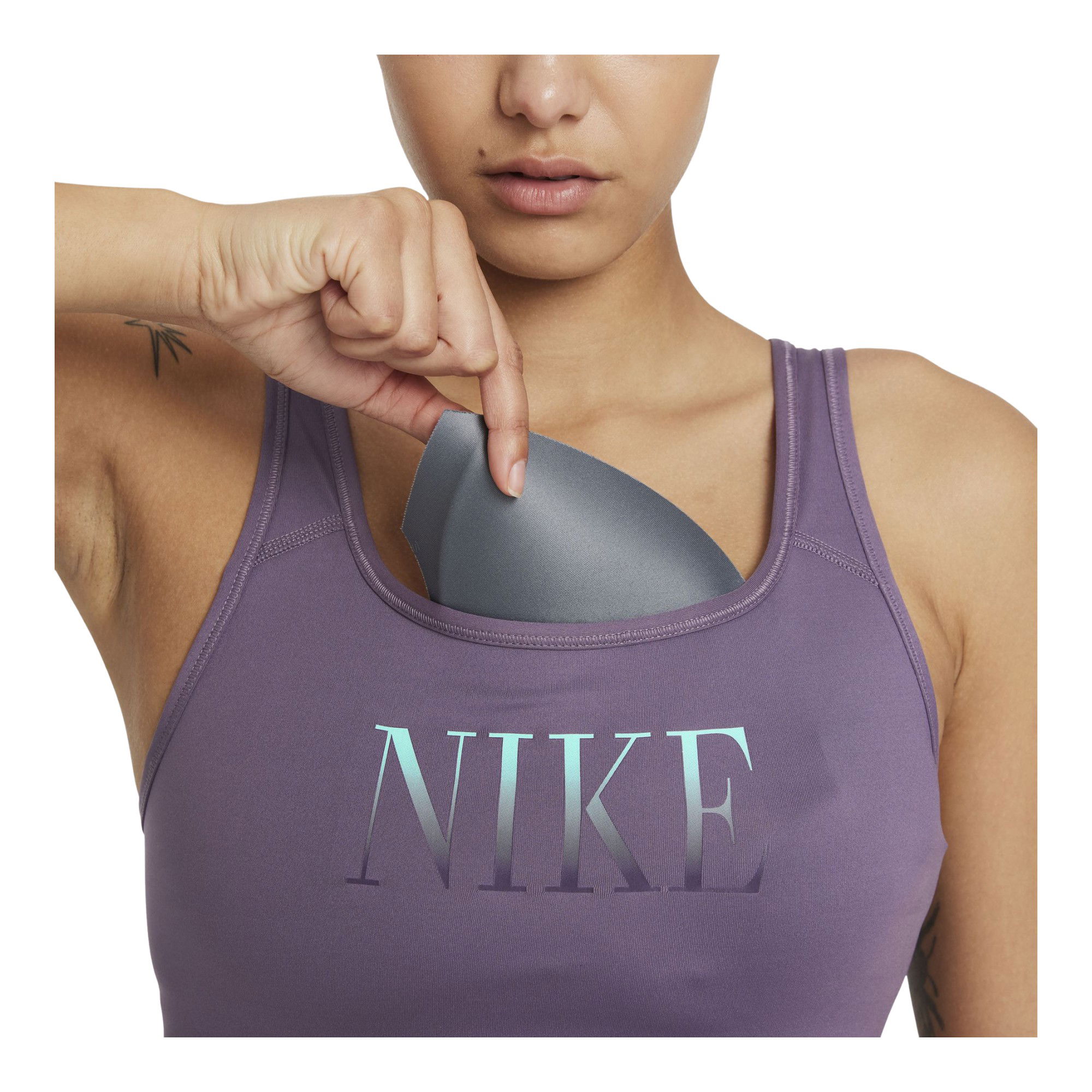 Nike Dri-Fit Swoosh Medium-Support 1-Piece Pad Kadın Bra