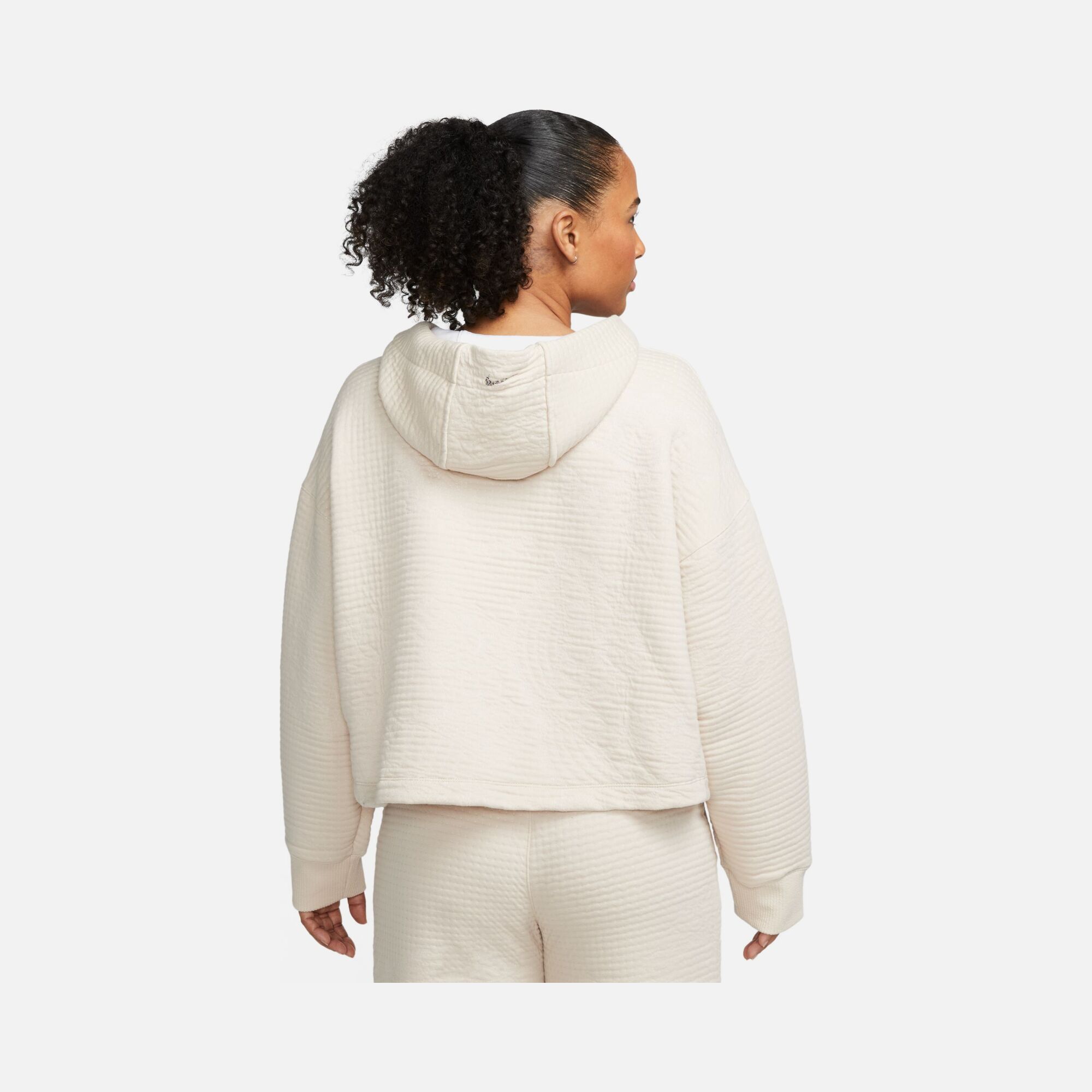 Nike Yoga Luxe Therma-Fit Jacquard Fleece Pullover Hoodie Kadın Sweatshirt