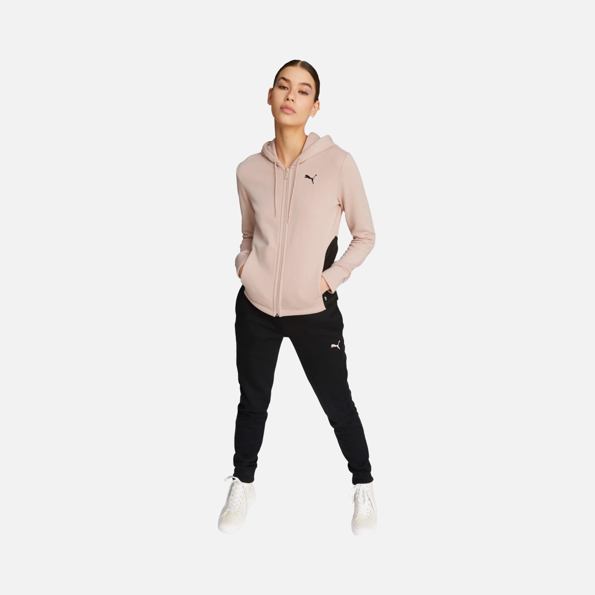 Puma Sportswear Classic Fleece Full-Zip Hooded Kadın Eşofman Takımı