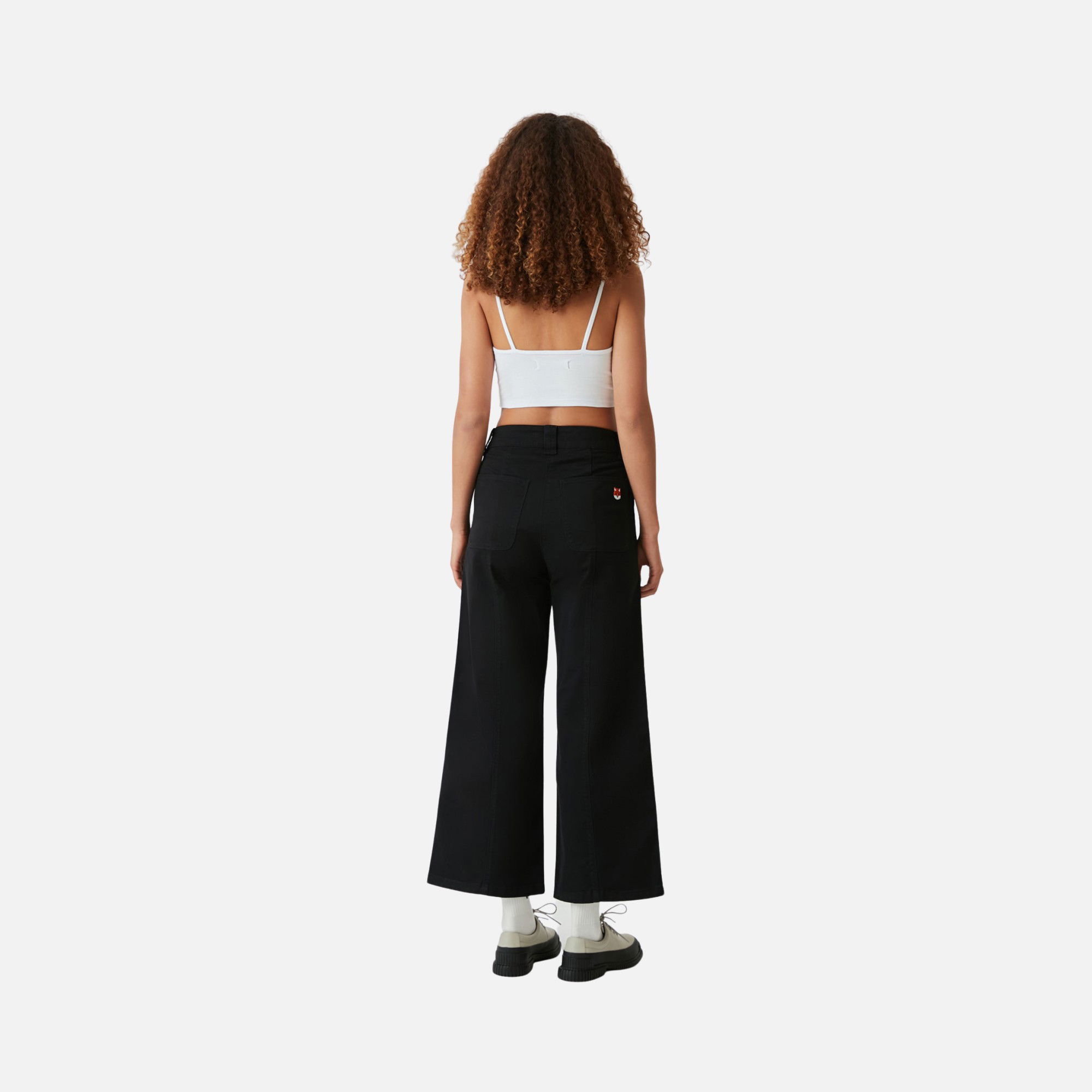 WWF Sportswear Panda Embroidered Cropped Kadın Atlet