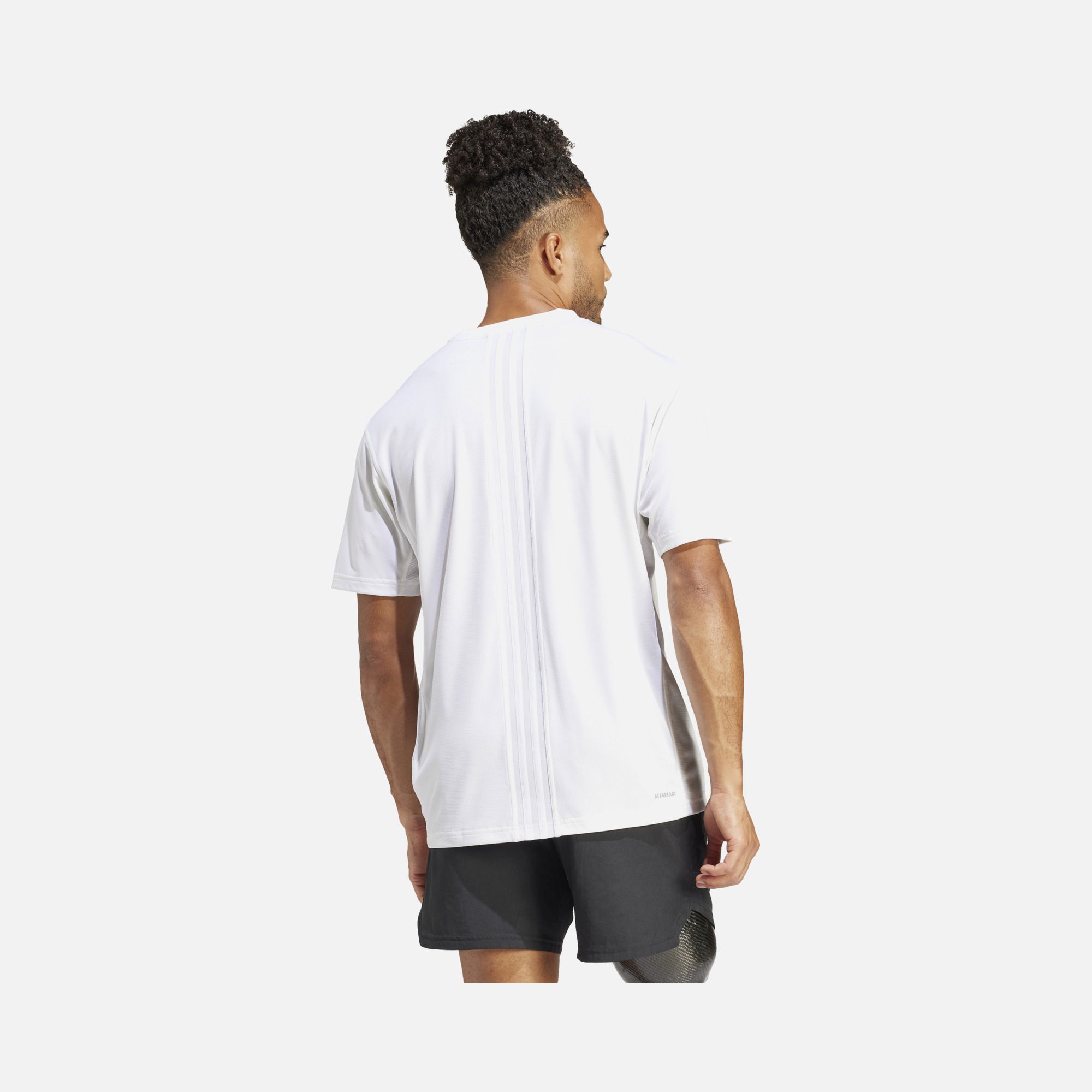 adidas Hiit 3-Stripes Training Short-Sleeve Erkek Tişört