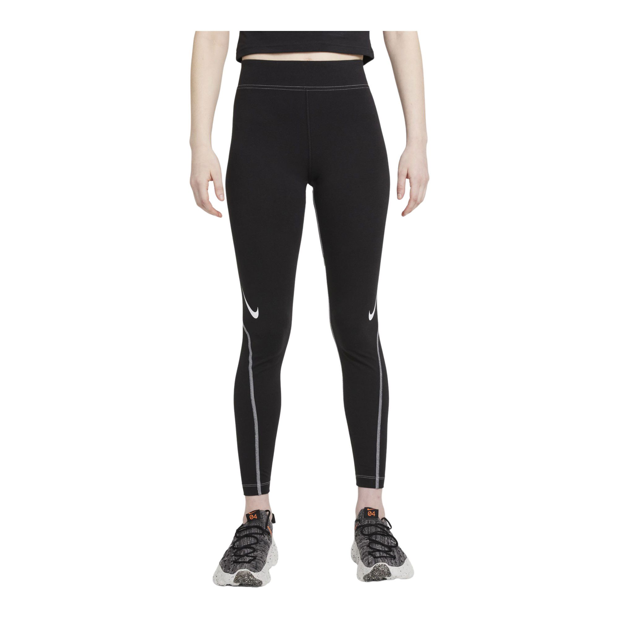 Nike Sportswear Swoosh Graphic Hig-Rise Kadın Tayt