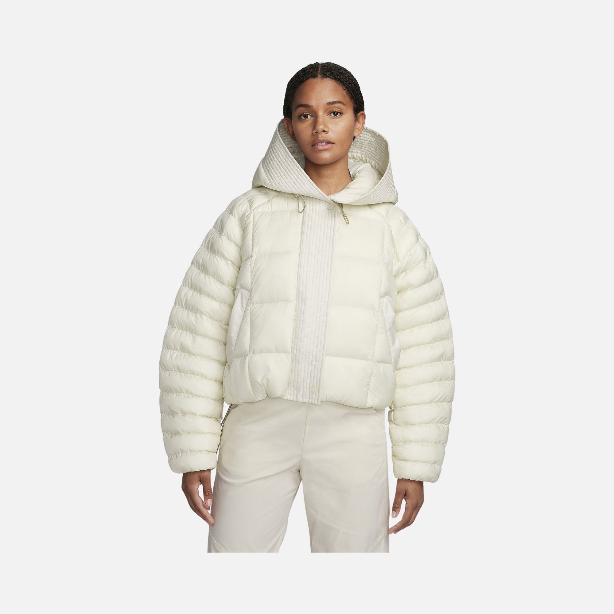Nike Sportswear Therma-Fit PrimaLoft® Thermoplume® Oversized Swoosh Puffer Full-Zip Hoodie Kadın Mont